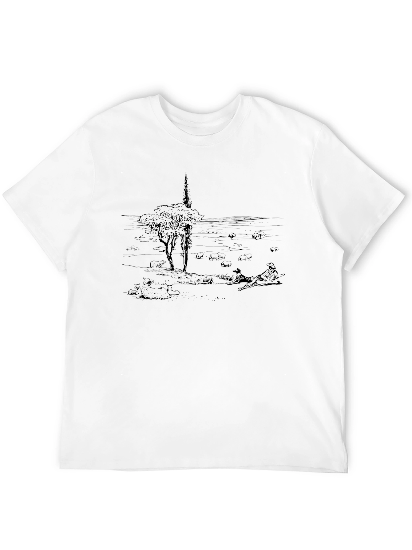 Black Artsy Black Graphic Tee view 12