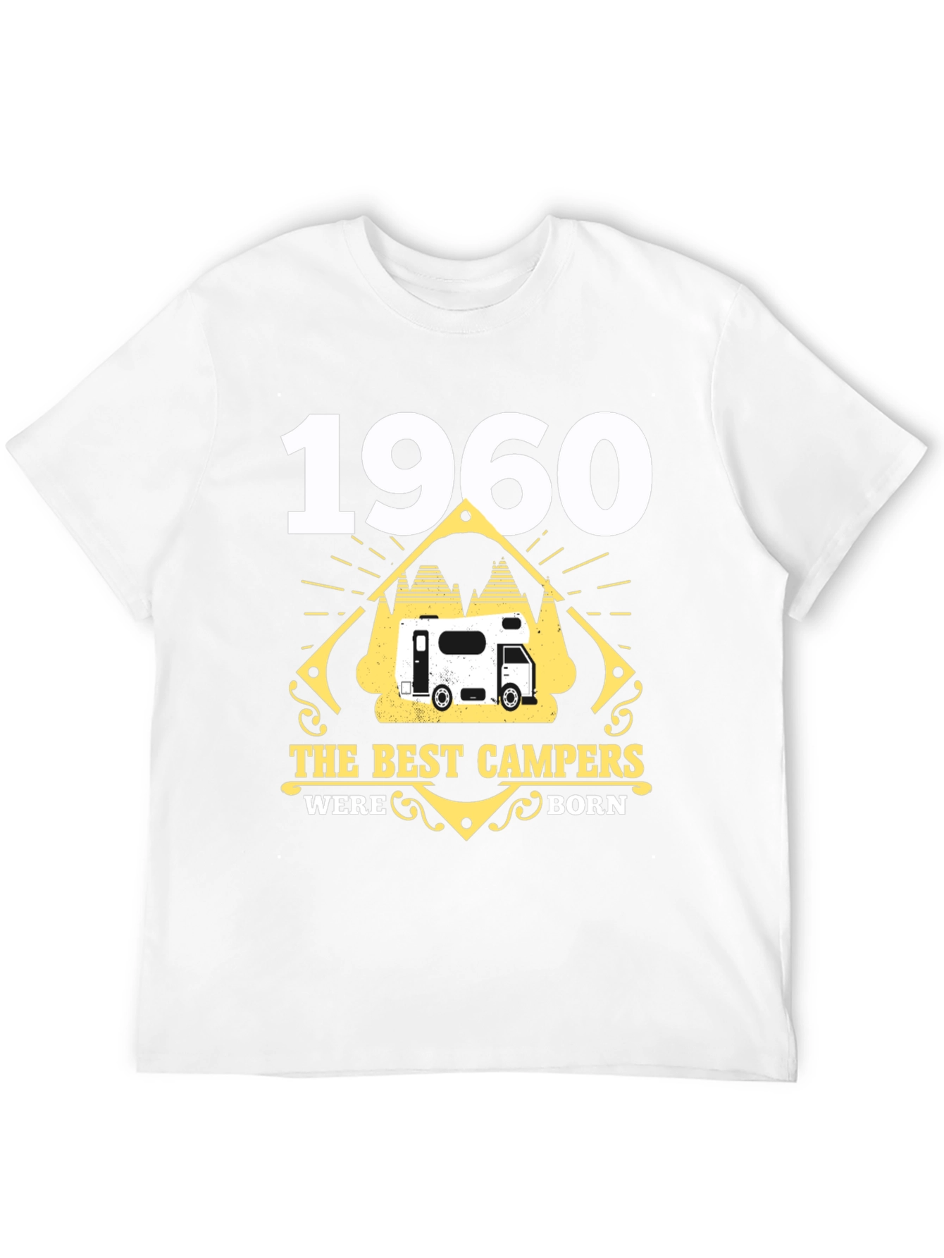 Black 1960 The Best Campers Were Born T-Shirt view 12