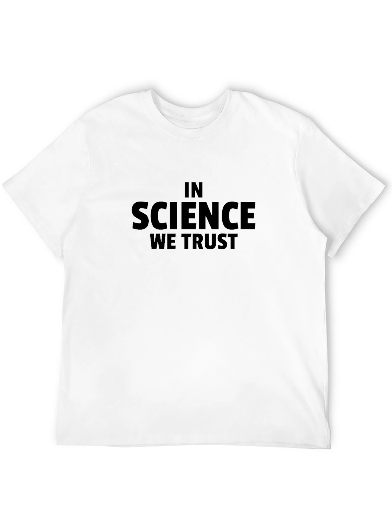 Black Science Trust T-Shirt - Black, Bold Statement Tee view 12