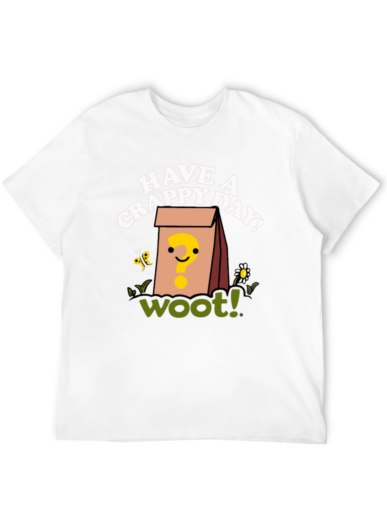 Black Have A Crappy Day T-Shirt - Woot Mystery Bag Graphic Tee view 12