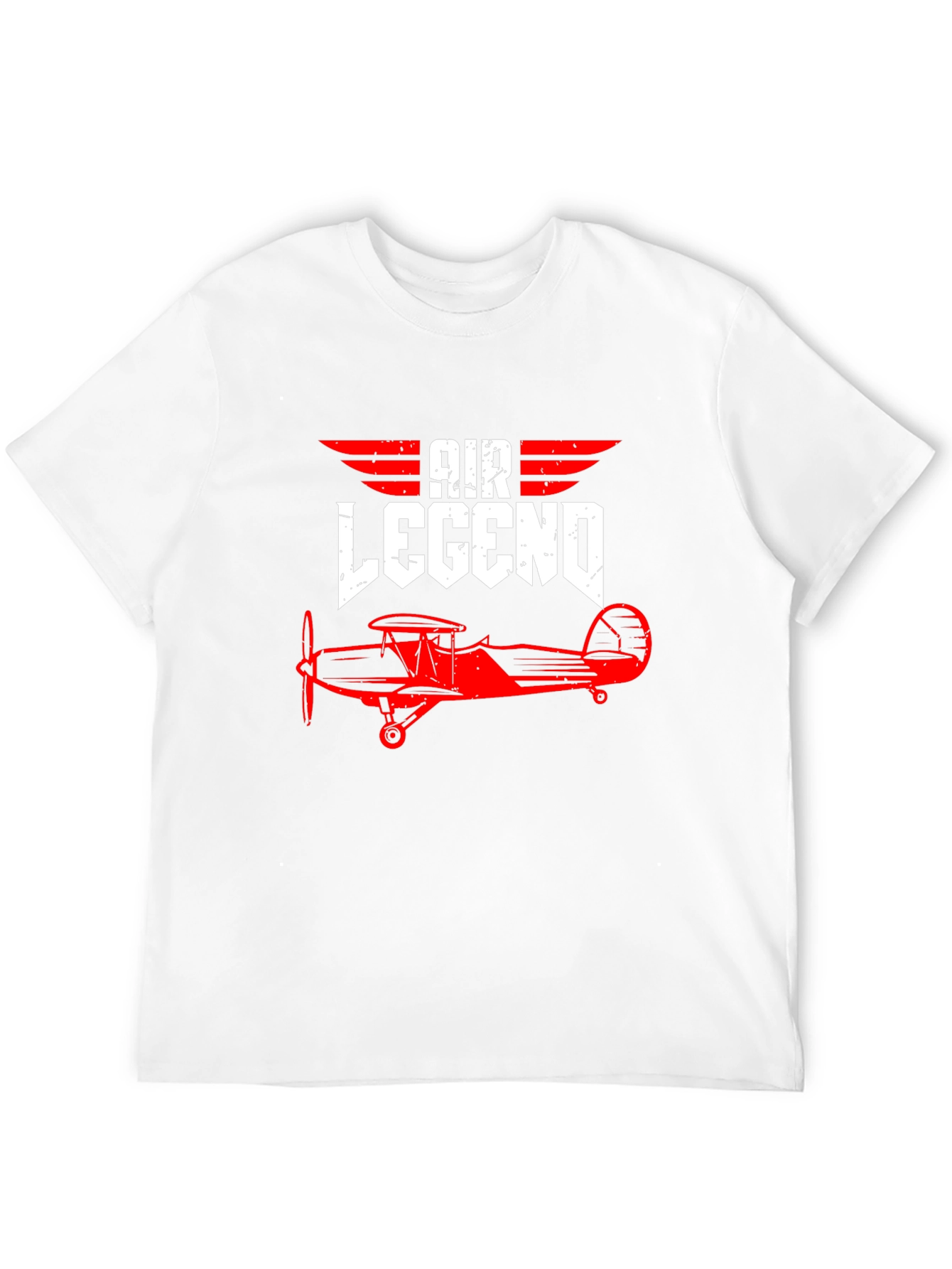 Black Air Legend Vintage Biplane Graphic Tee - Pilot Aviation Shirt view 12