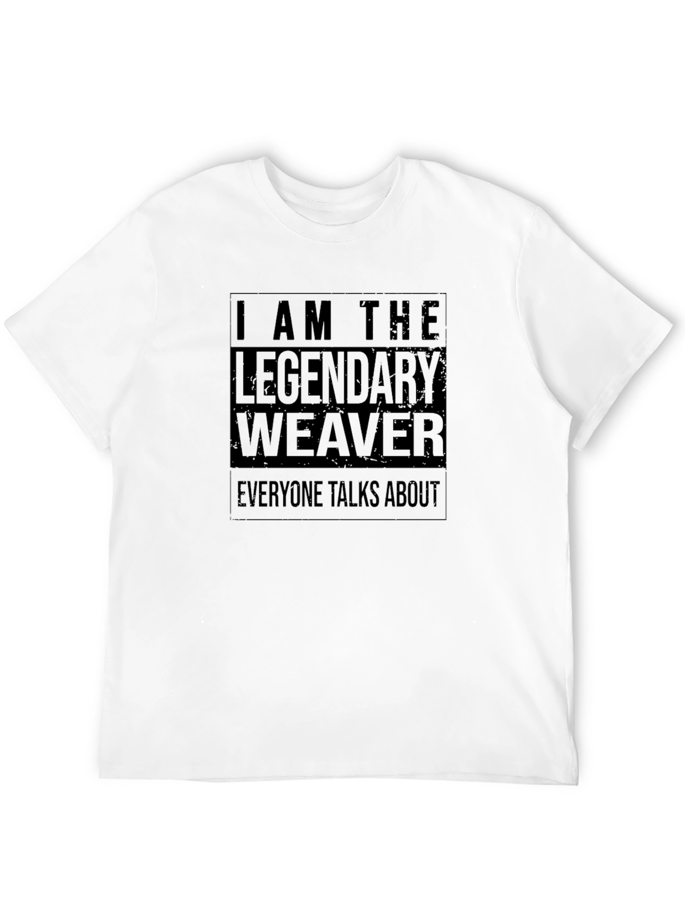 Black Legendary Weaver Graphic T-Shirt - Cool Black Tee view 12