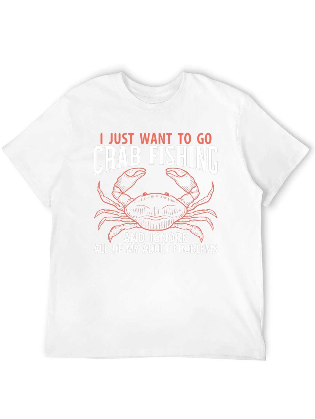 Black Crab Fishing T-Shirt - Ignore Adult Problems view 12