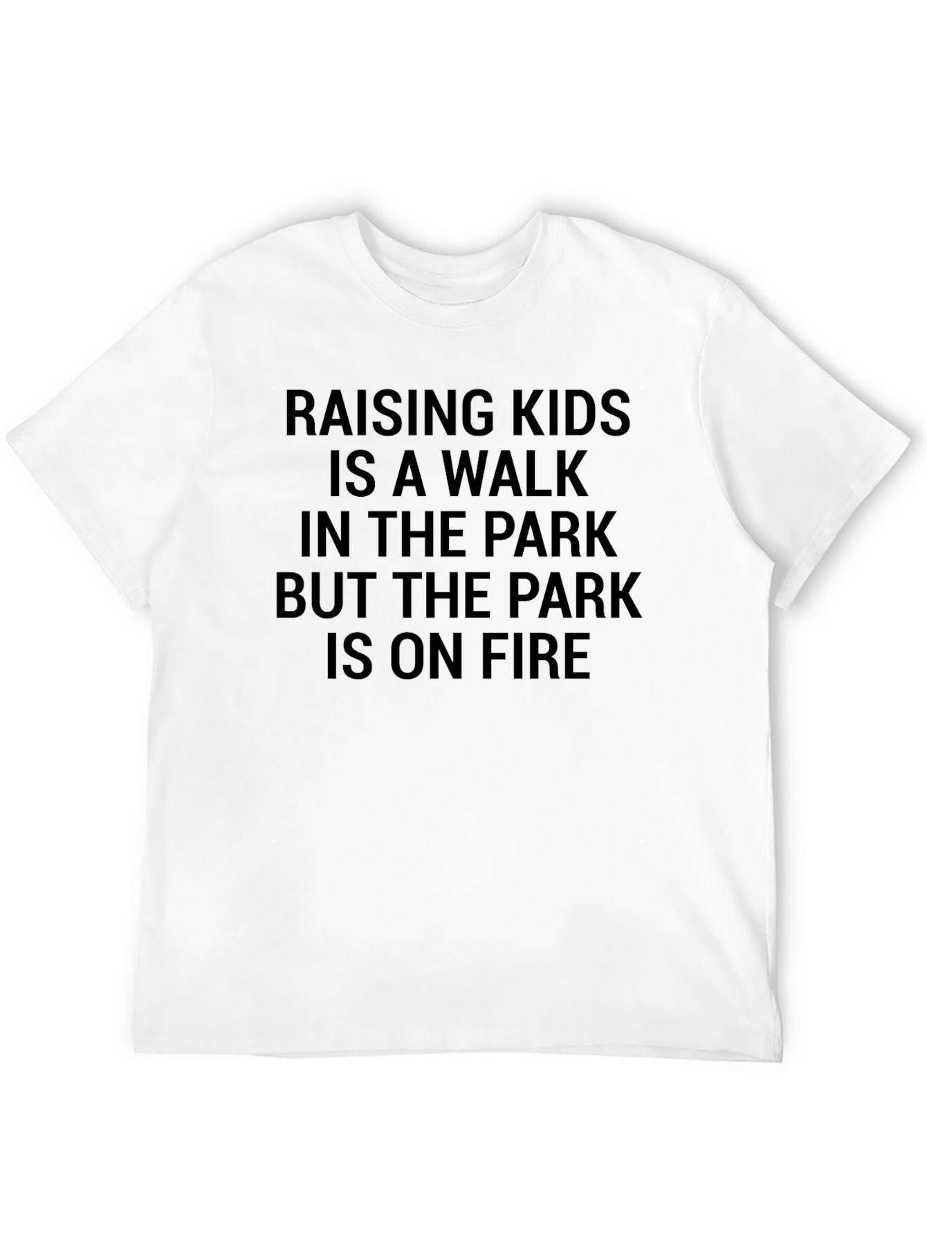 Black Raising Kids Park On Fire T-Shirt view 12