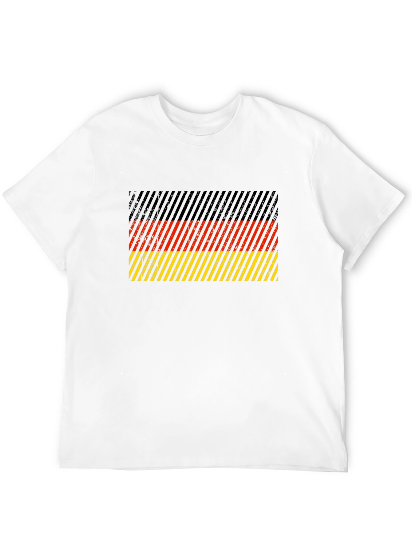 Black German Flag Striped Graphic T-Shirt view 12