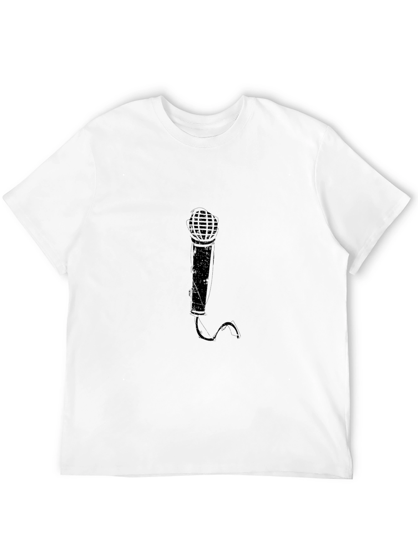 Black Black Microphone Graphic T-Shirt view 12