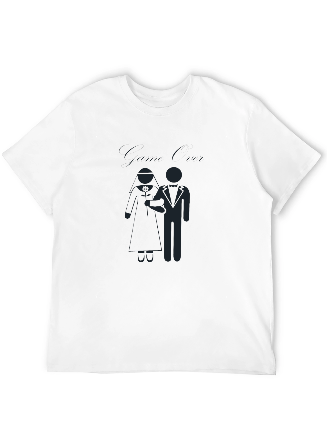 Black Bride & Groom Graphic Tee - Wedding Celebration Shirt view 12