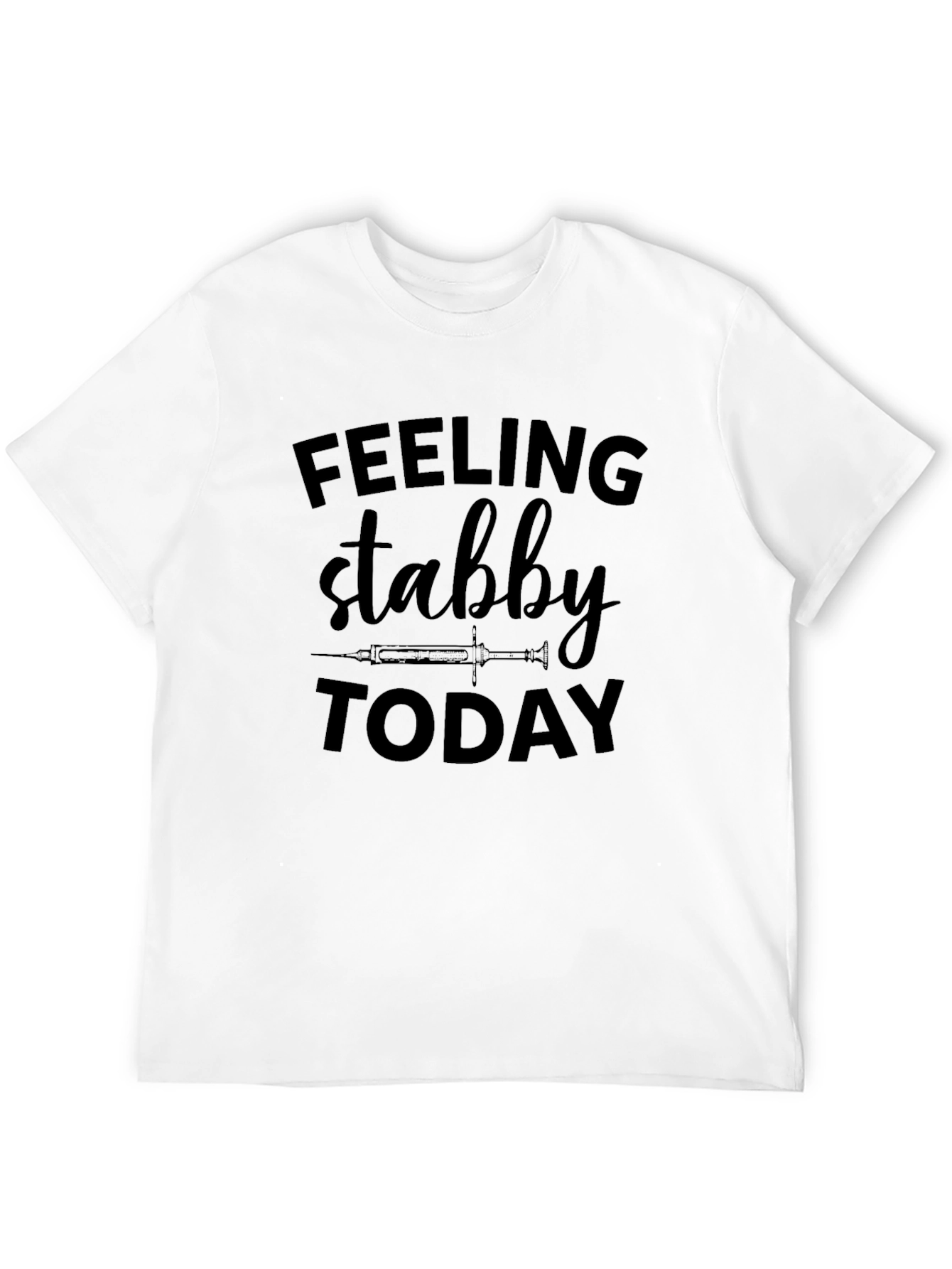 Black Feeling Stabby Today Graphic Tee - Black T-Shirt view 12
