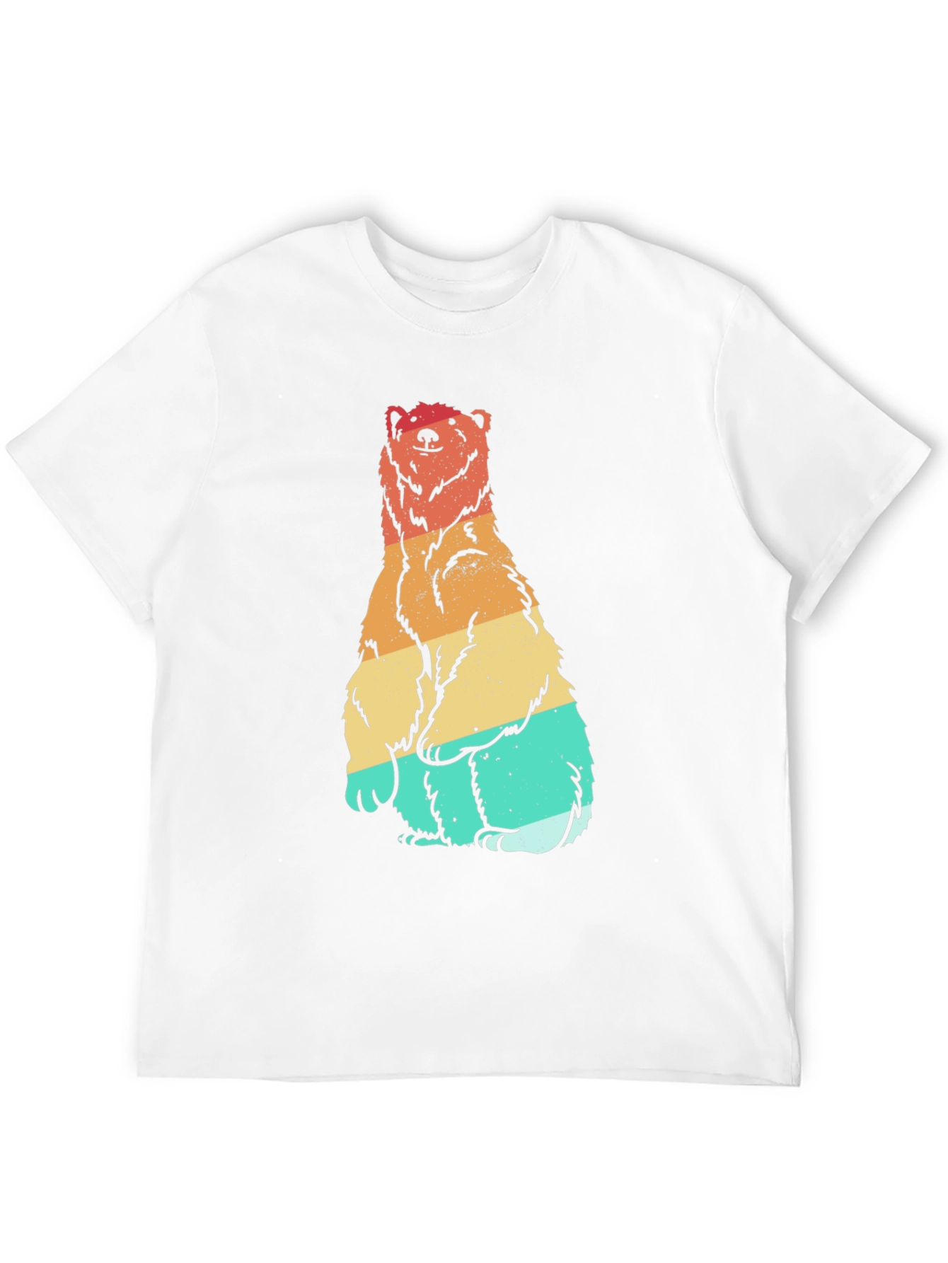 Black Retro Bear Graphic Tee - Black view 12