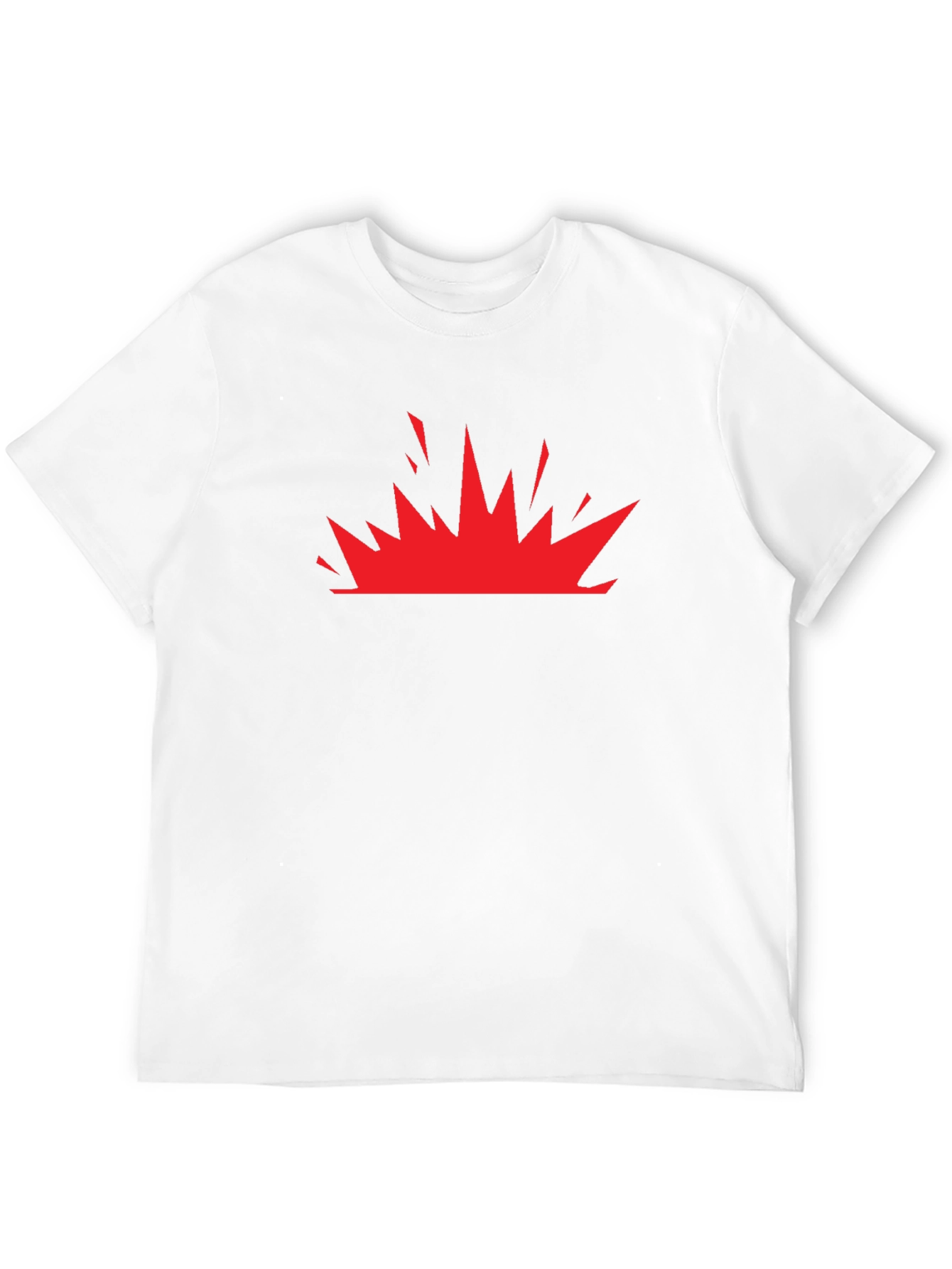 Black Red Burst Graphic Black T-Shirt view 12