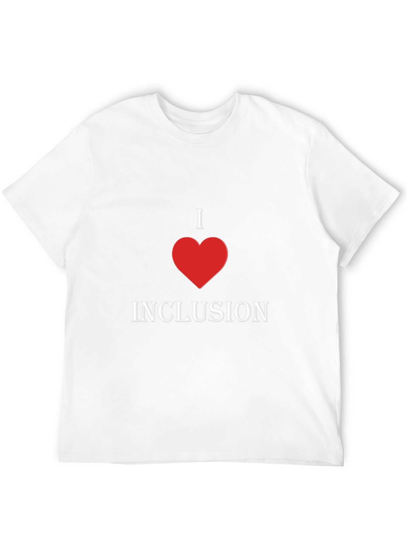Black I Heart Inclusion T-Shirt - Stylish Graphic Tee view 12