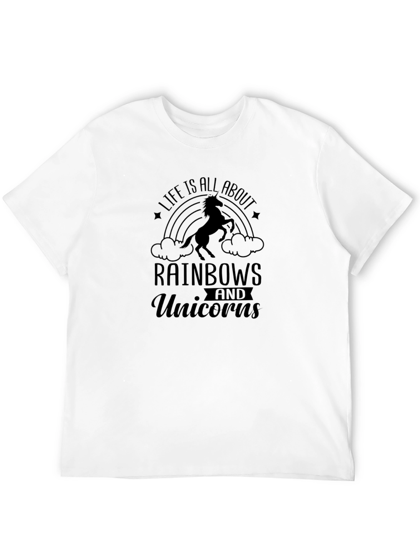 Black Life is All About Rainbows and Unicorns T-Shirt view 12
