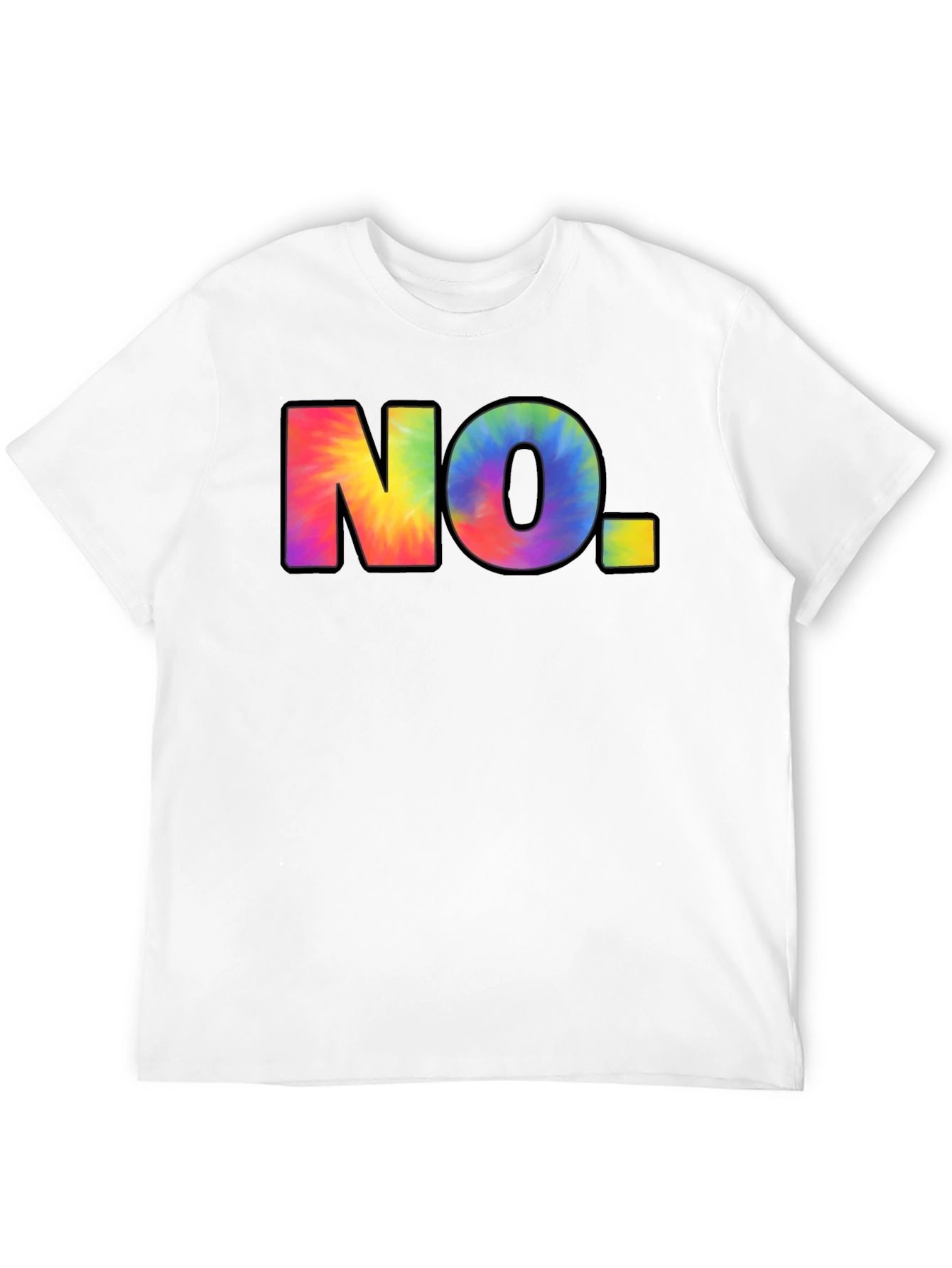 Black Tie-Dye NO. Graphic Black T-Shirt view 12