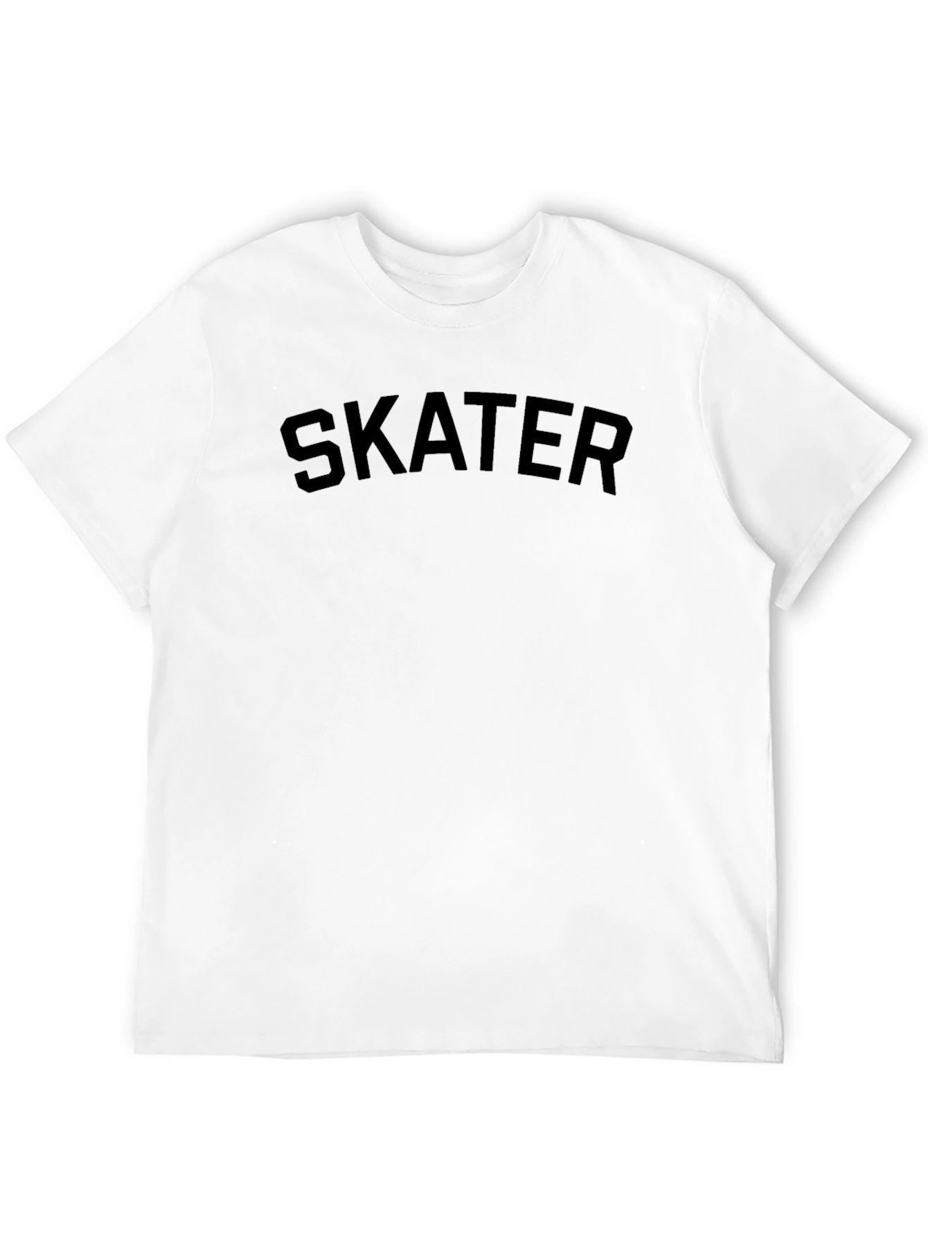 Black Skater Graphic Black Crew Neck T-Shirt view 12