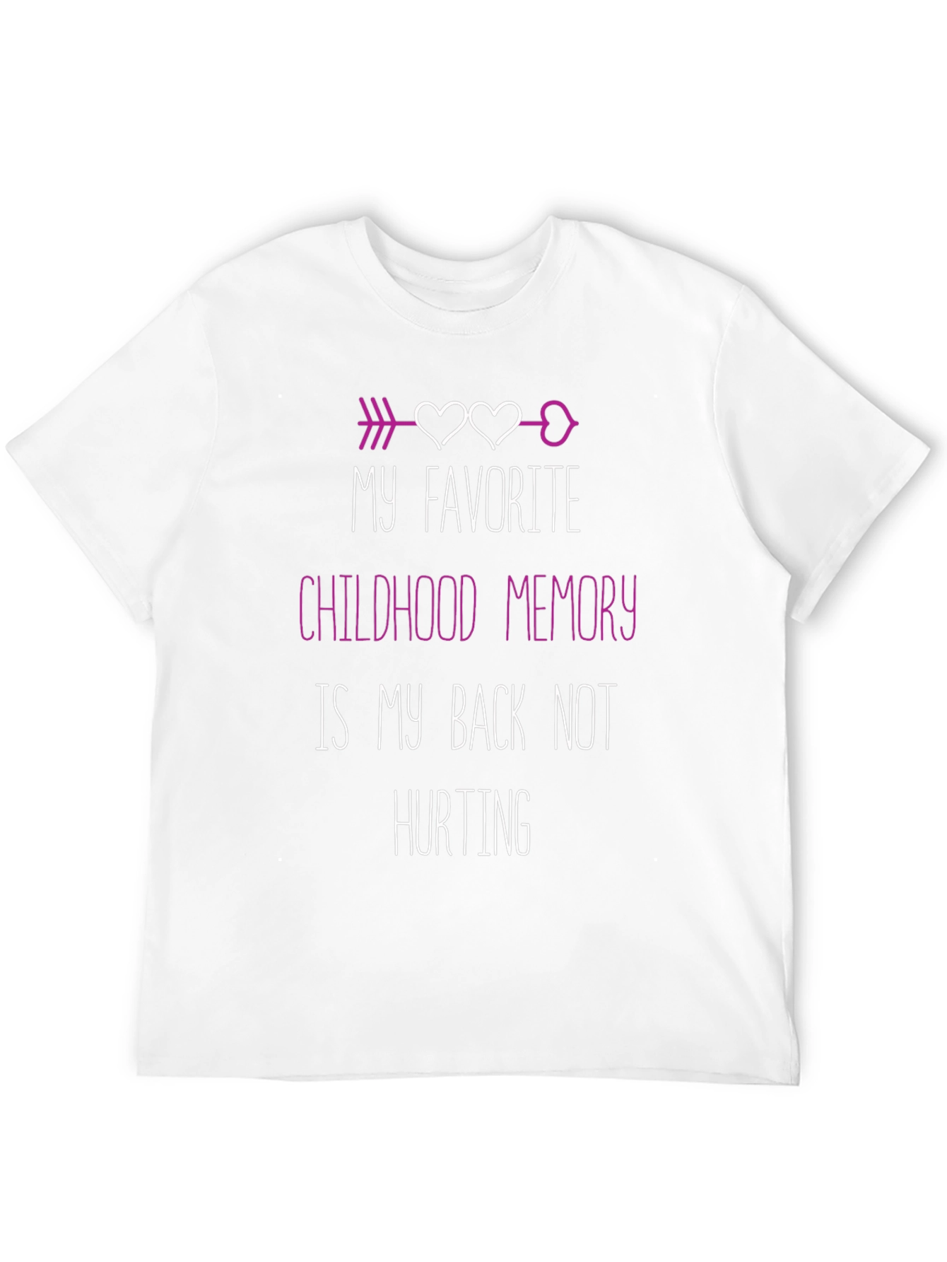 Black Funny Back Pain Relief T-Shirt Childhood Memory view 12