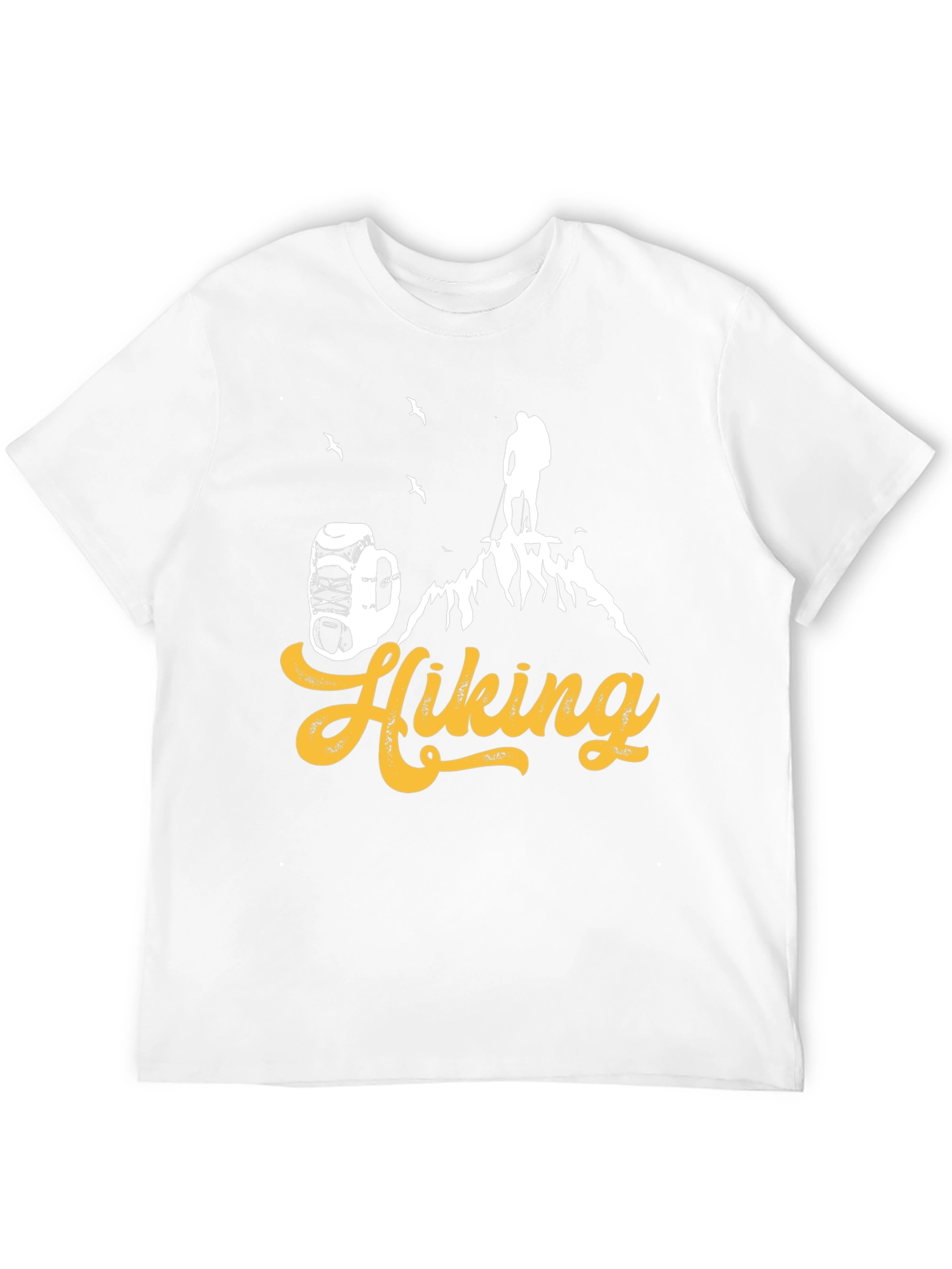 Black Hiking Adventure T-Shirt - Black Cotton Tee view 12