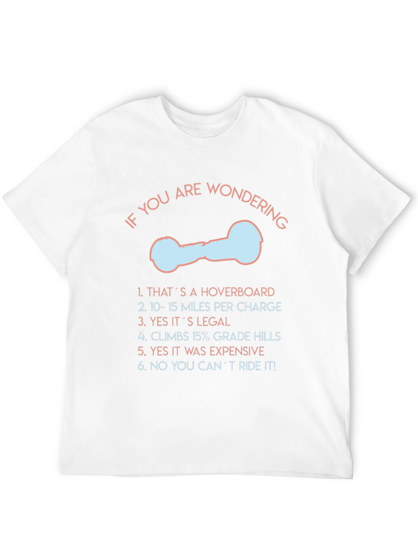 Black Funny Hoverboard T-Shirt view 12