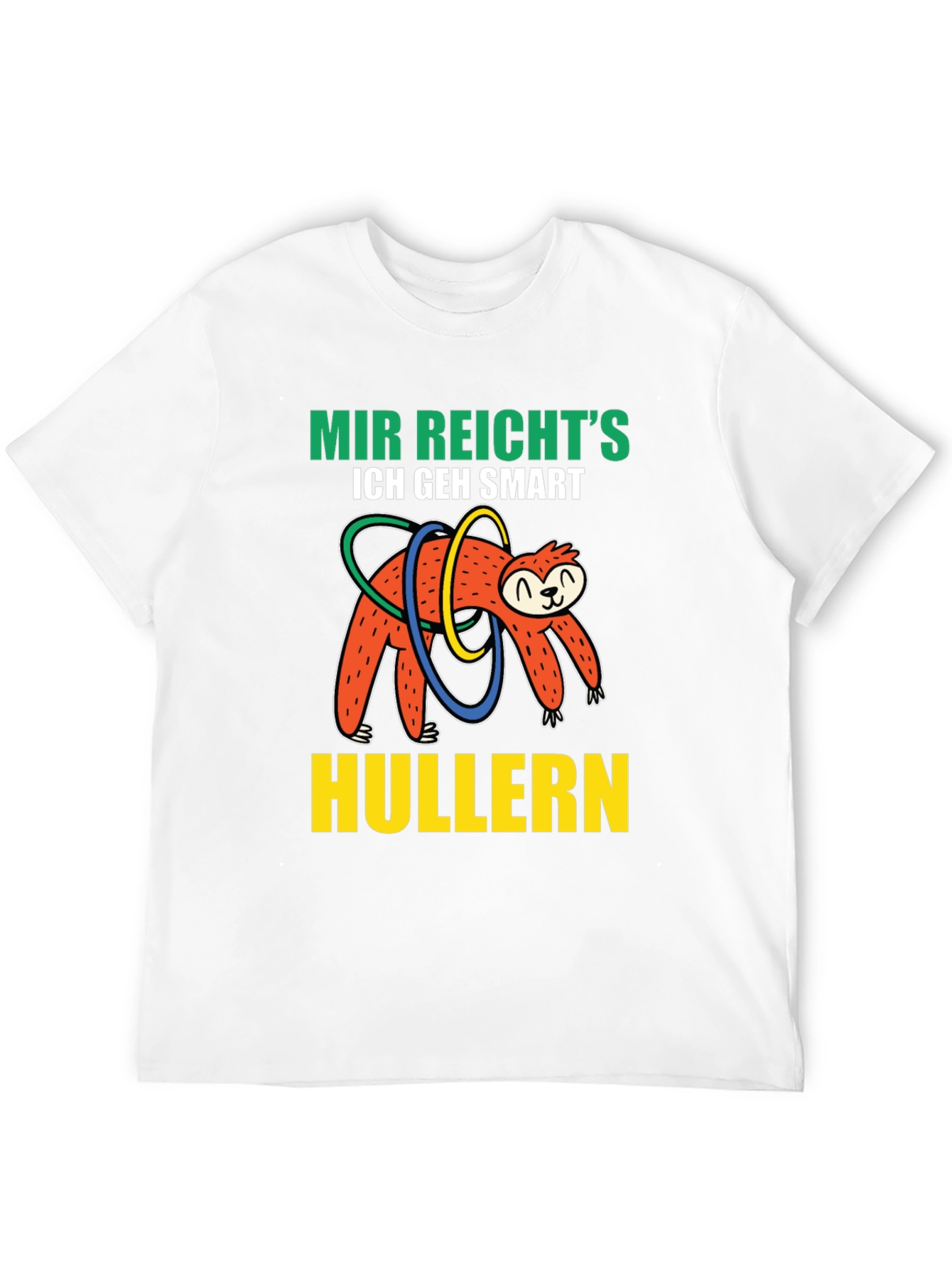 Black Mir Reicht's Sloth Hulla Hooping T-Shirt view 12