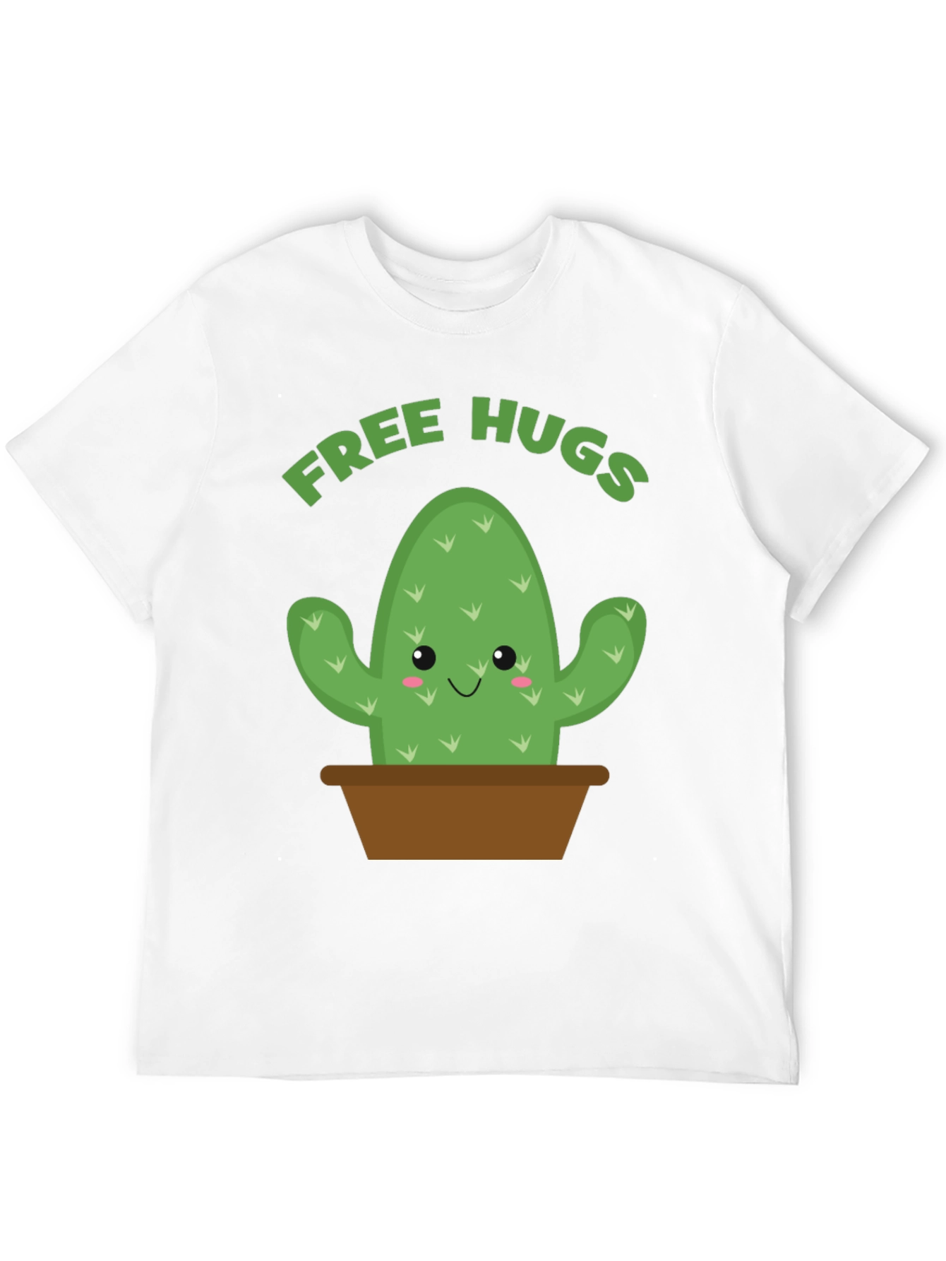 Black Free Hugs Cactus Graphic Tee view 12