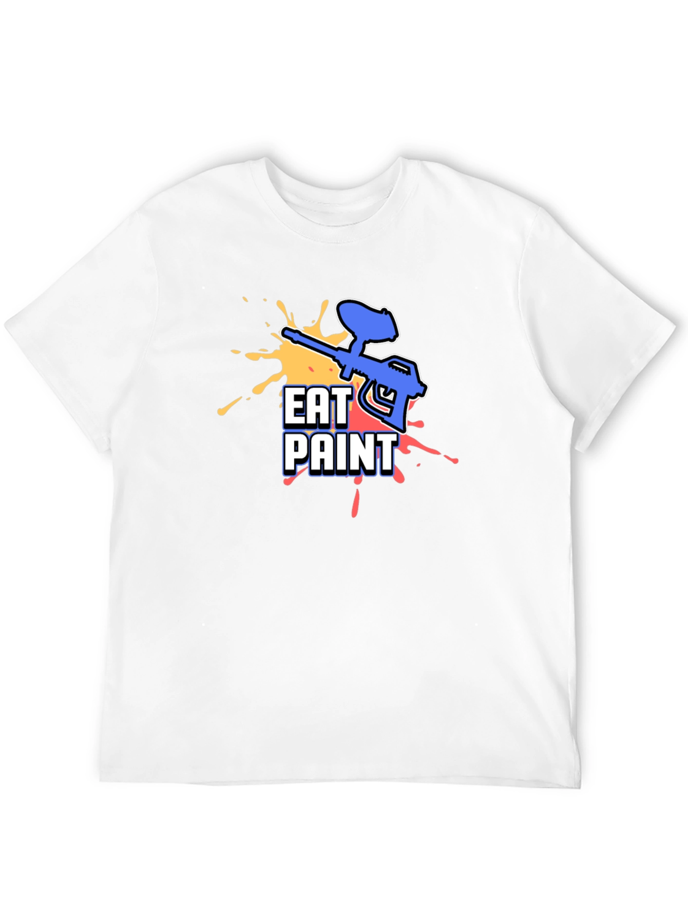 Black Eat Paint T-Shirt - Paintball Design view 12