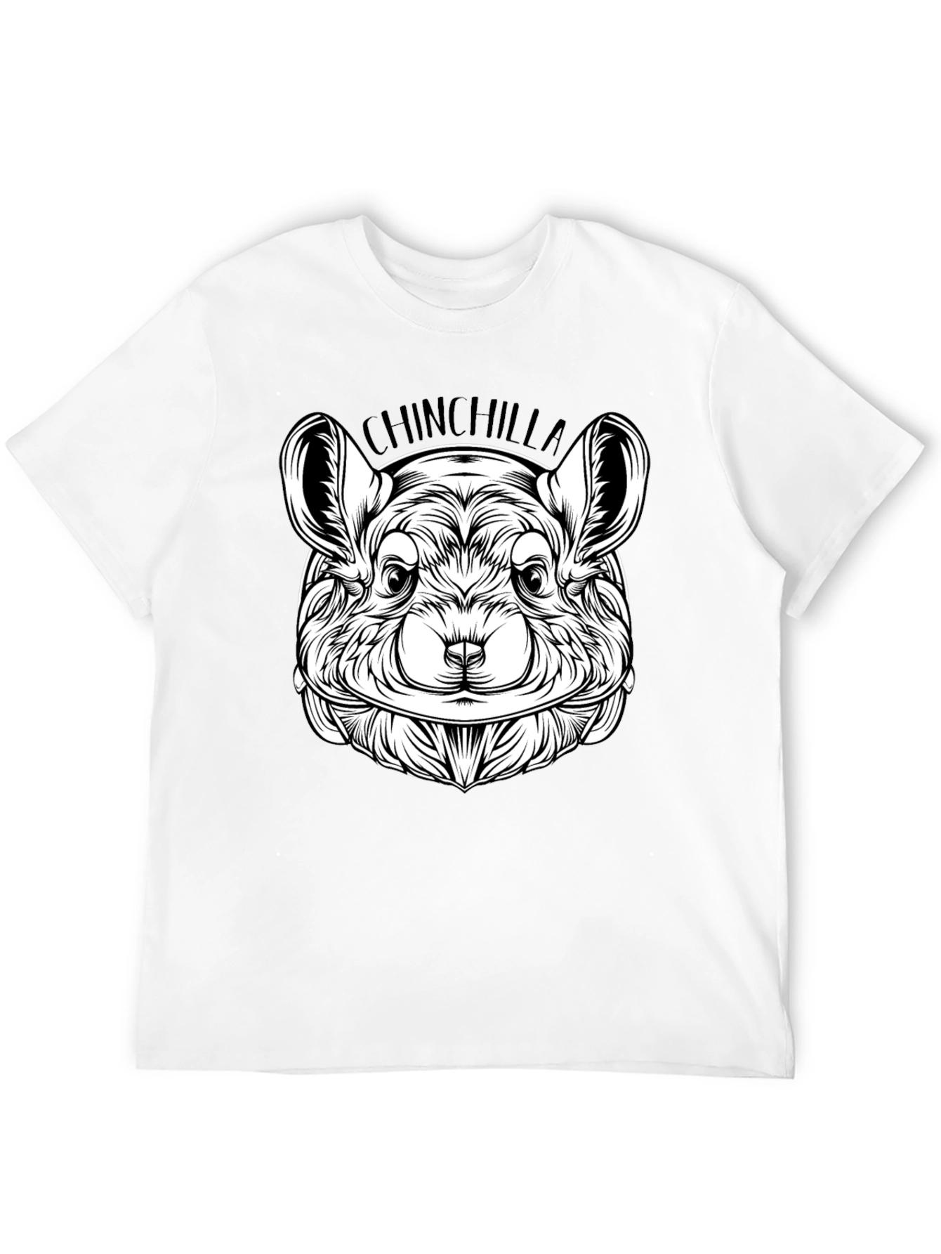 Black Chinchilla Graphic Tee - Black Cotton Comfort view 12