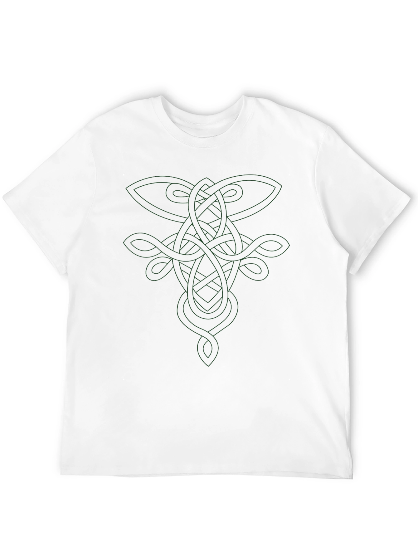 Black Celtic Knot Design Black T-Shirt view 12