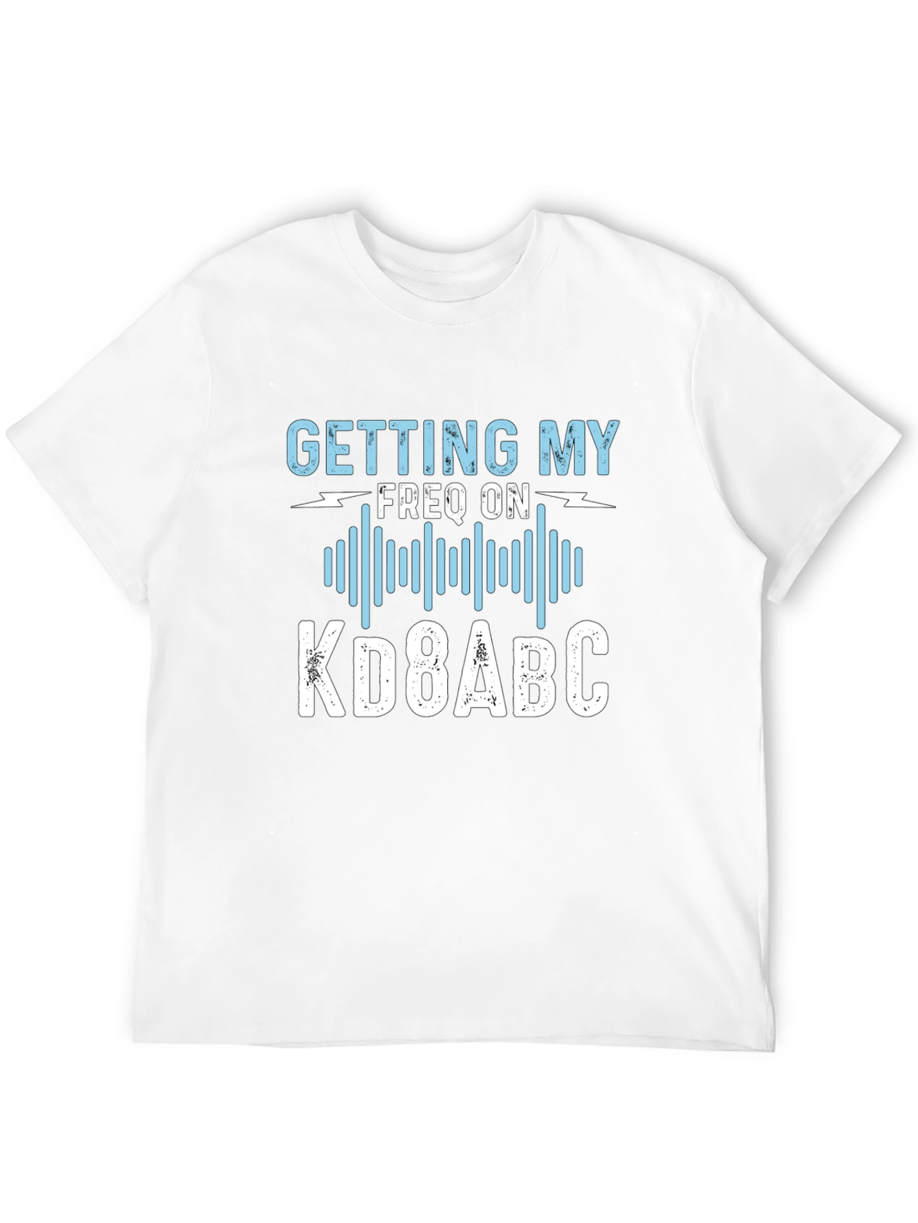 Black Getting My Freq On T-Shirt KD8ABC view 12