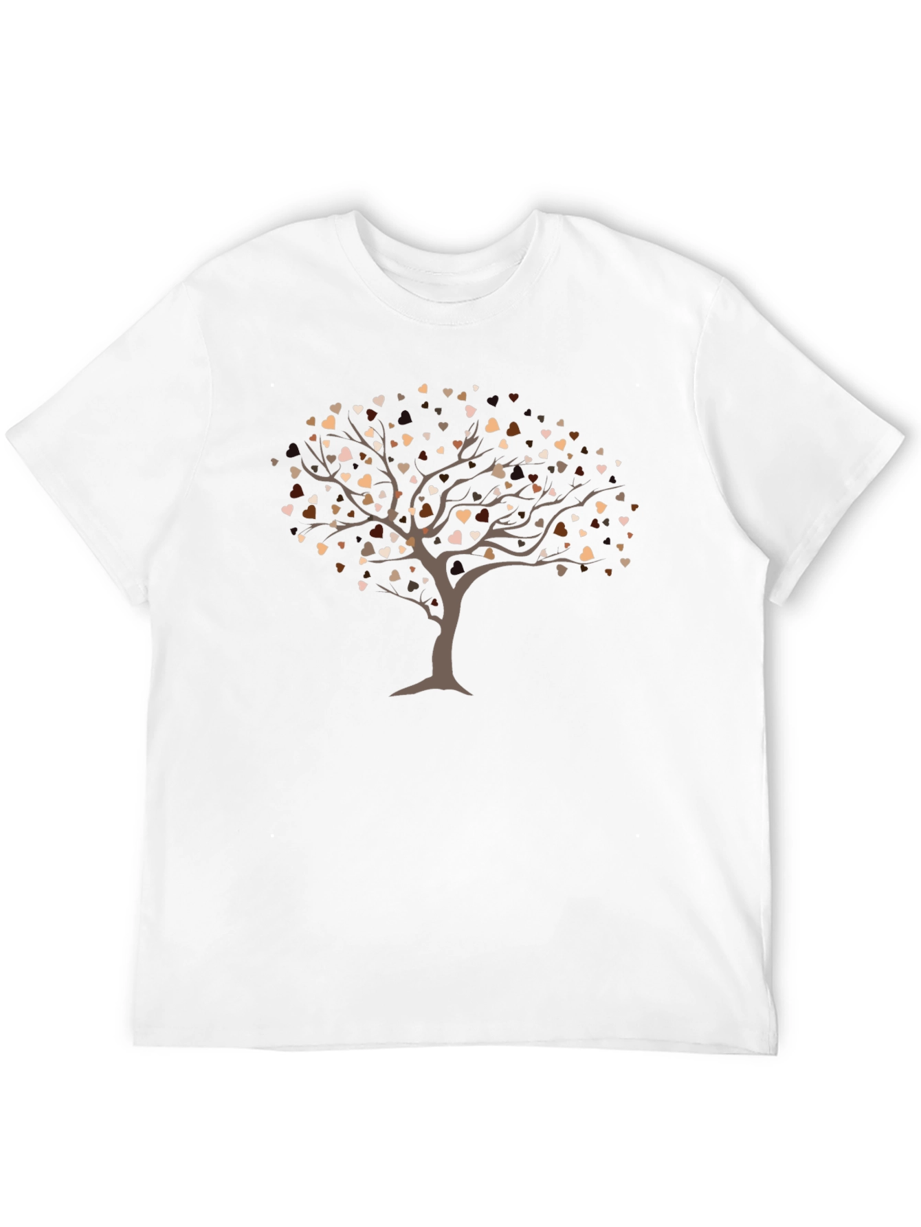 Black Diversity Tree Heart T-Shirt - Unisex Soft Cotton Tee view 12