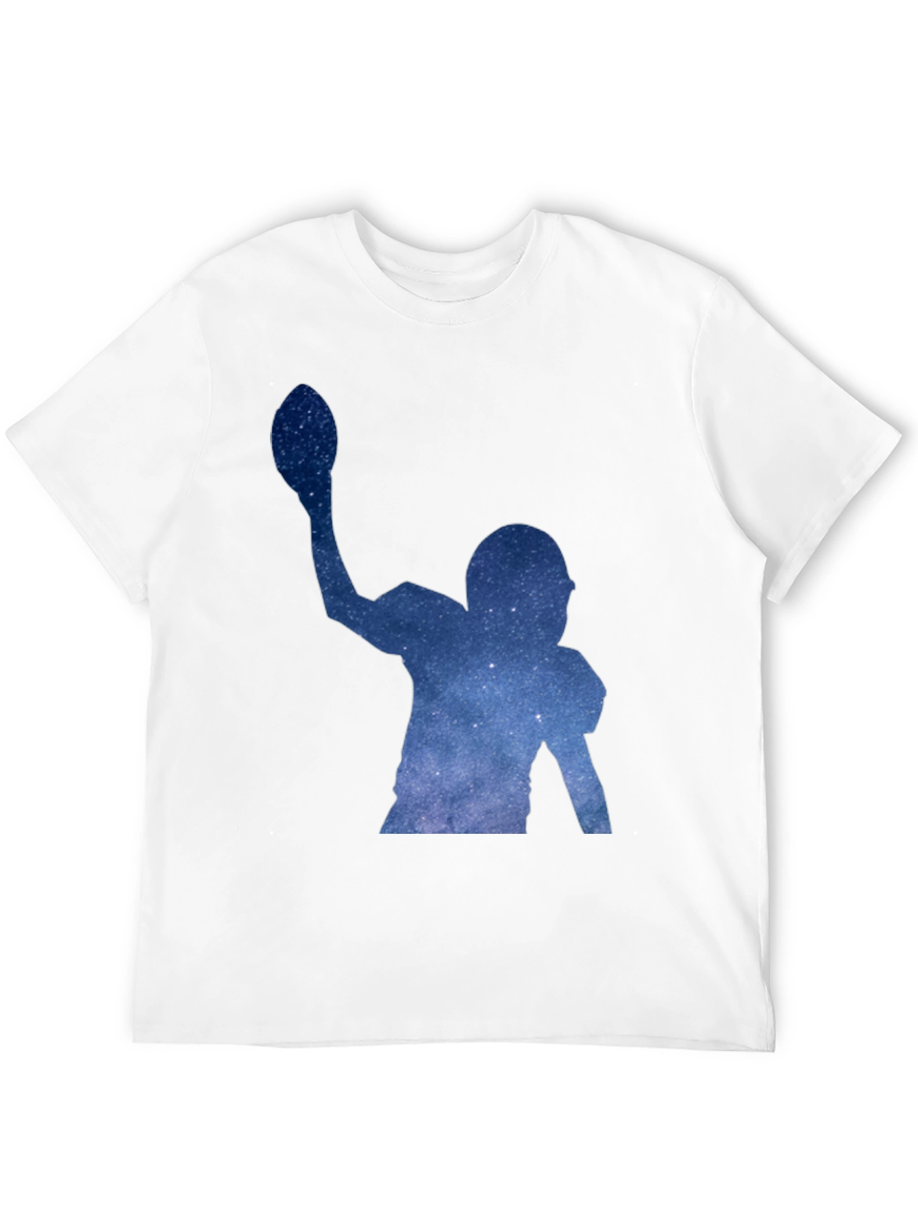 Black Football Starry Night T-Shirt view 12