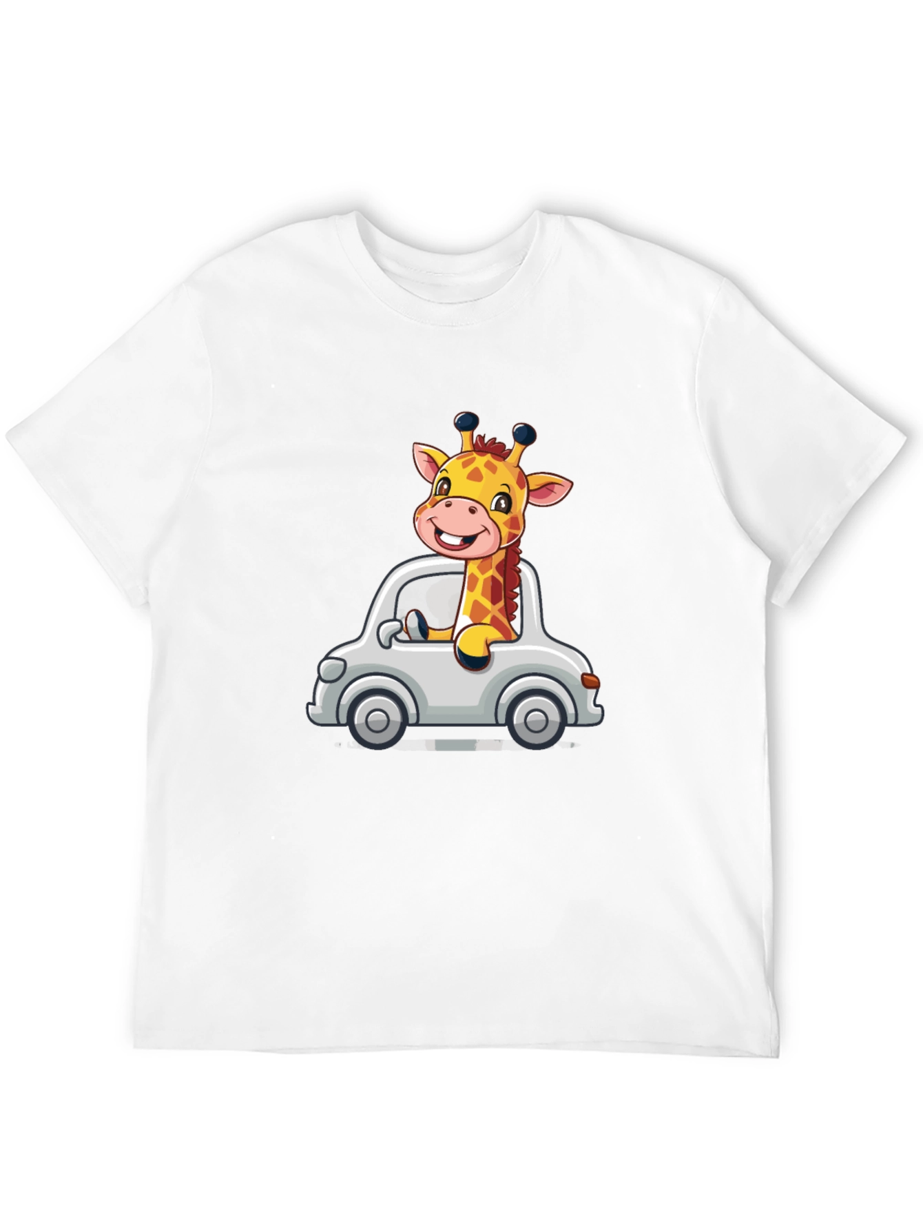 Black Giraffe Car Ride T-Shirt view 12