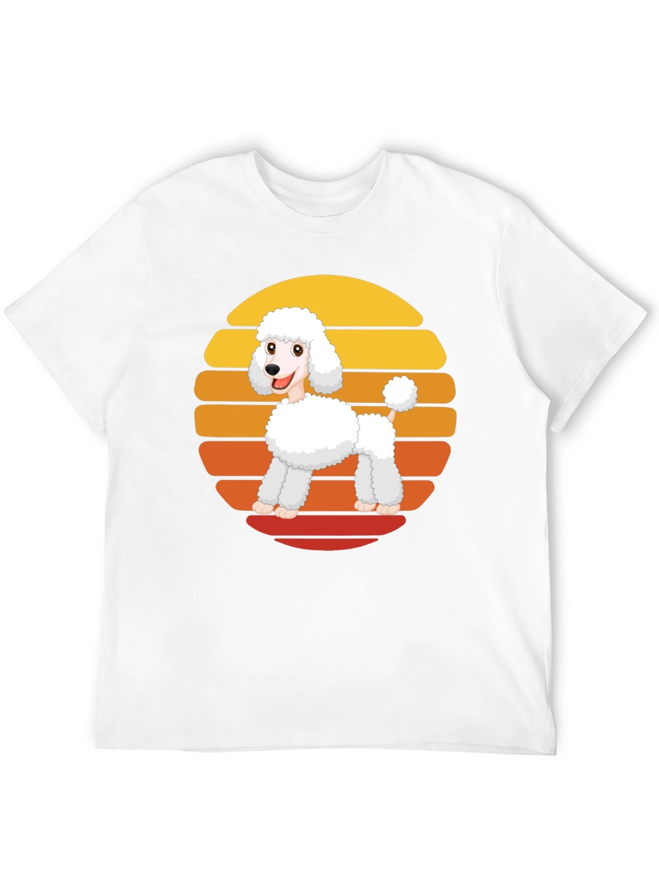 Black Poodle Sunset Graphic Tee view 12