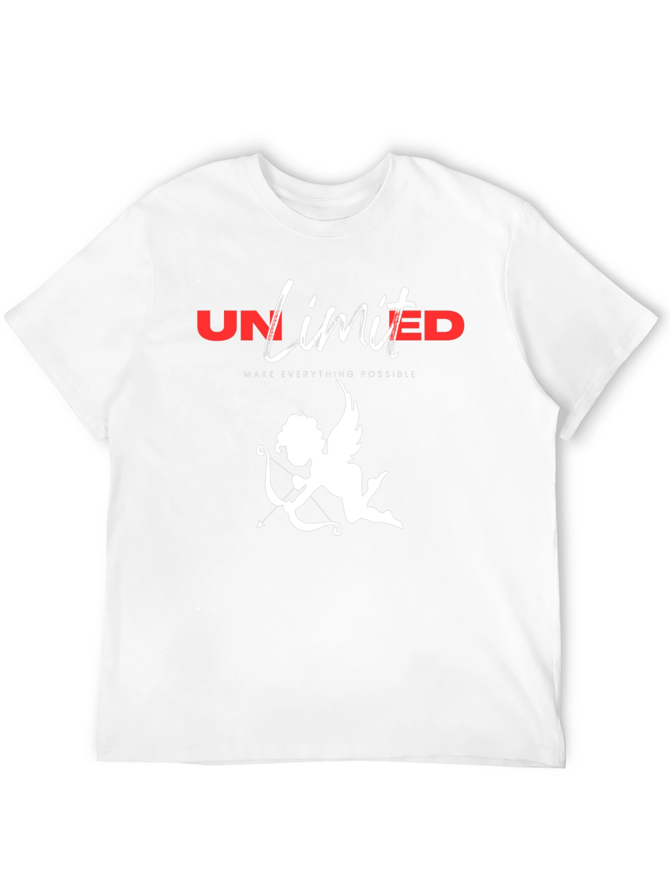 Black Unlimited Love Cupid Graphic T-Shirt view 12