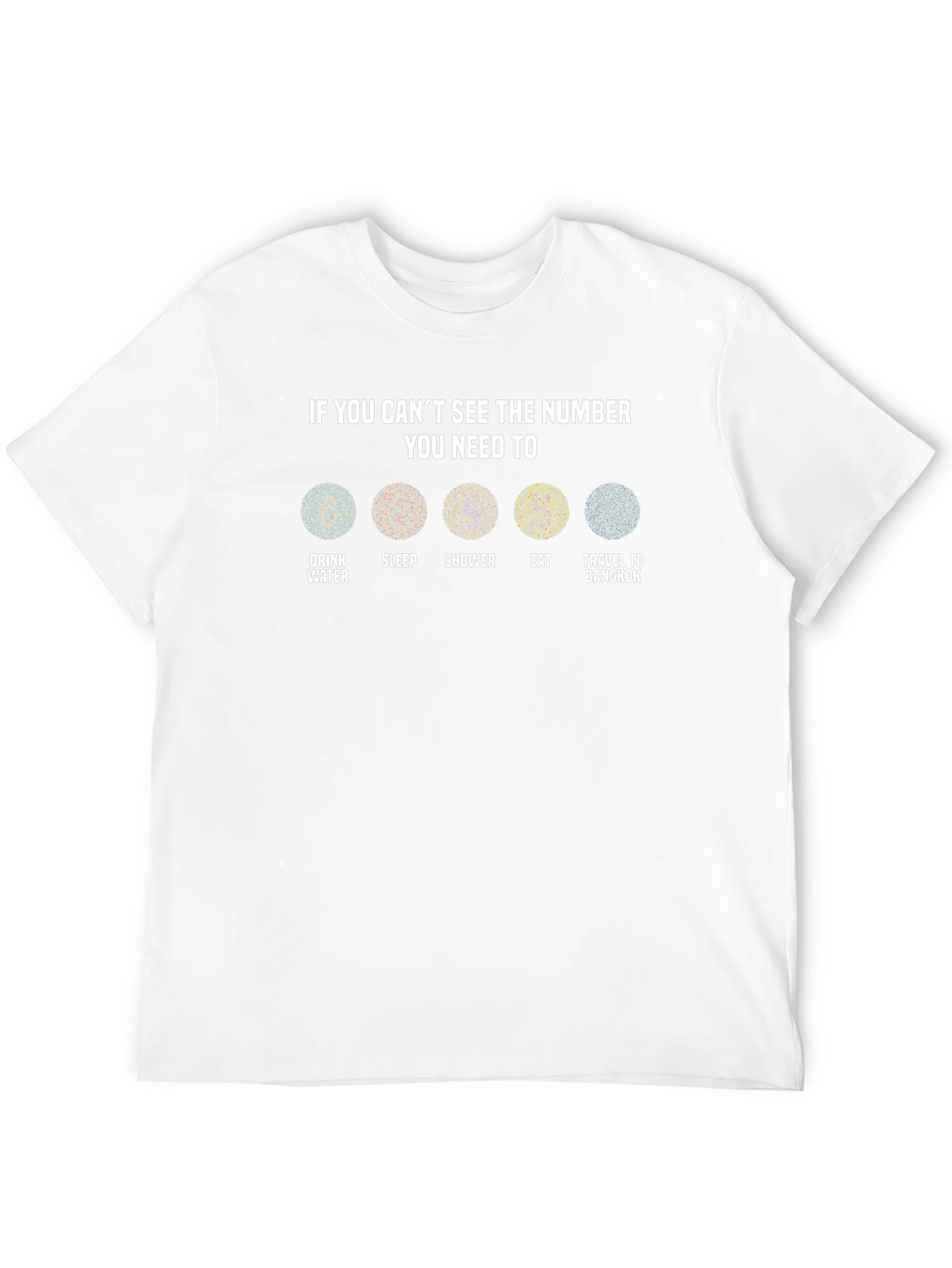 Black Funny 'If You Can't See' Color Blindness T-Shirt view 12