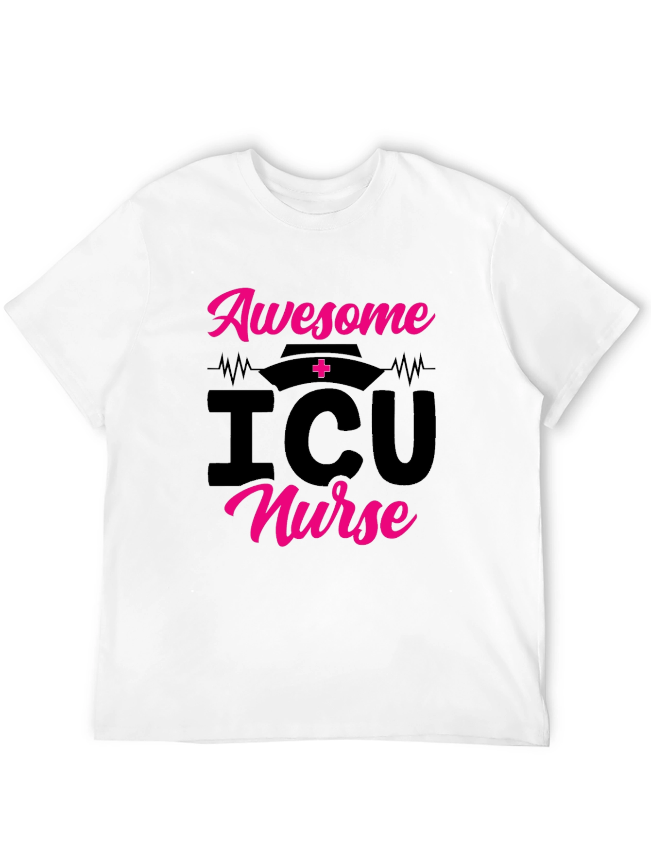 Awesome ICU Nurse Graphic Tee Shirt - 12