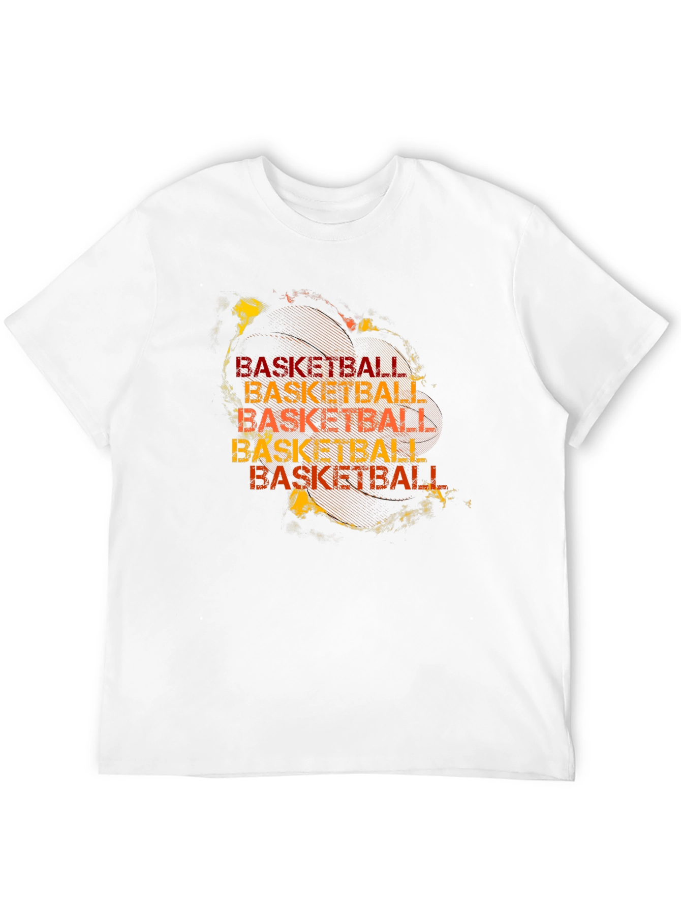 Black Basketball Graphic Print T-Shirt view 12