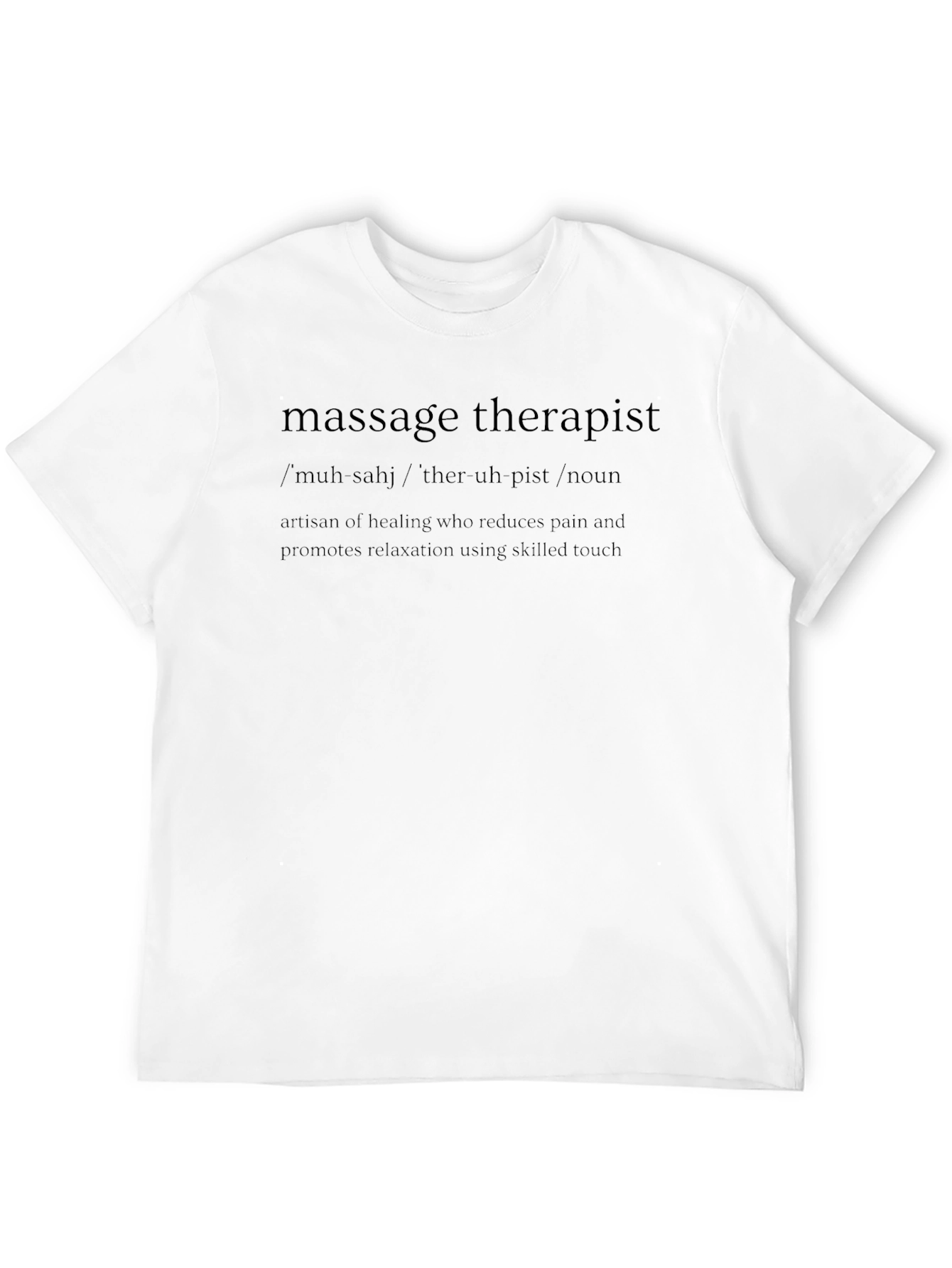 Black Massage Therapist Definition T-Shirt view 12
