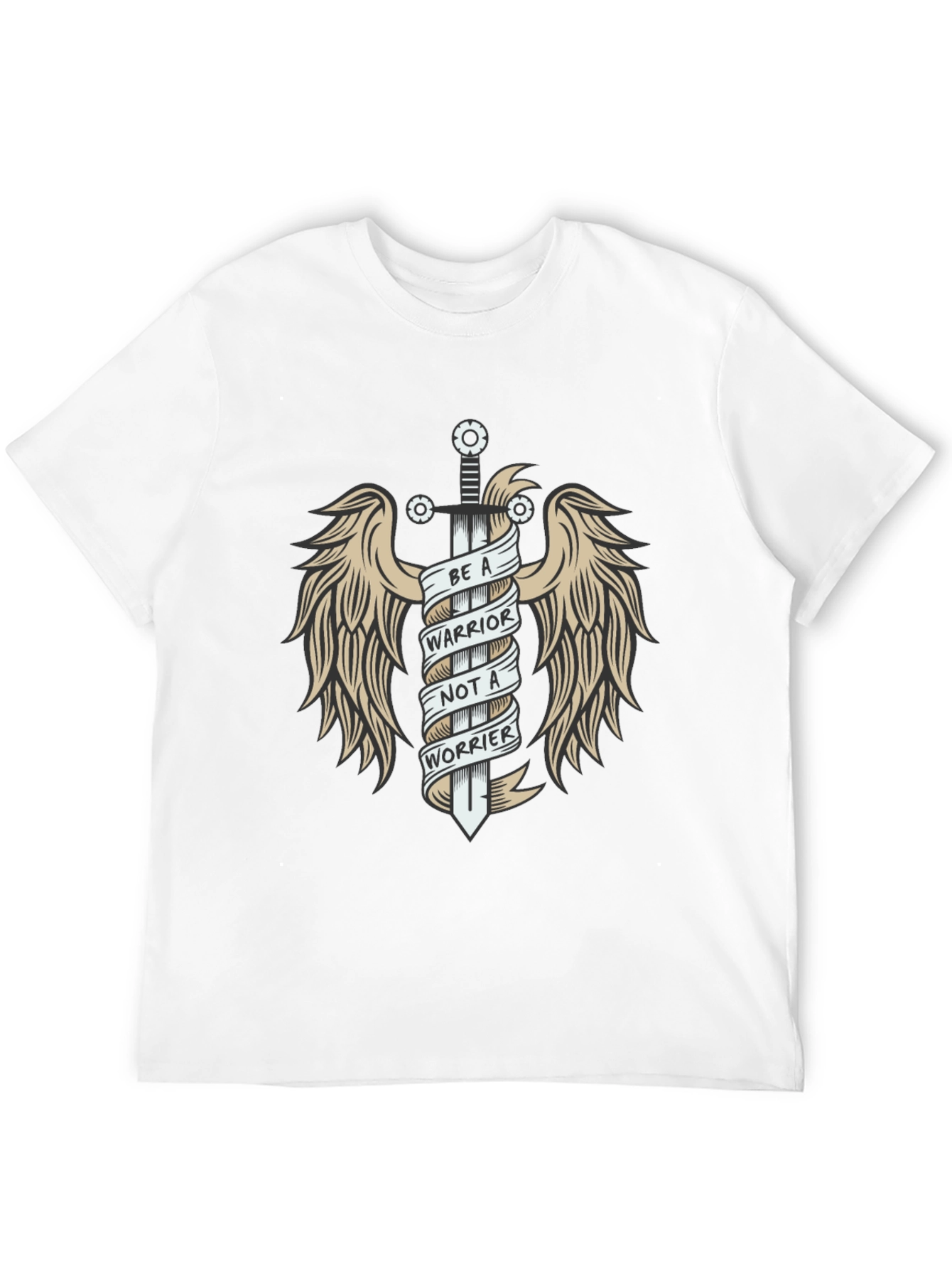 Black Warrior Not Worrier Graphic Tee view 12