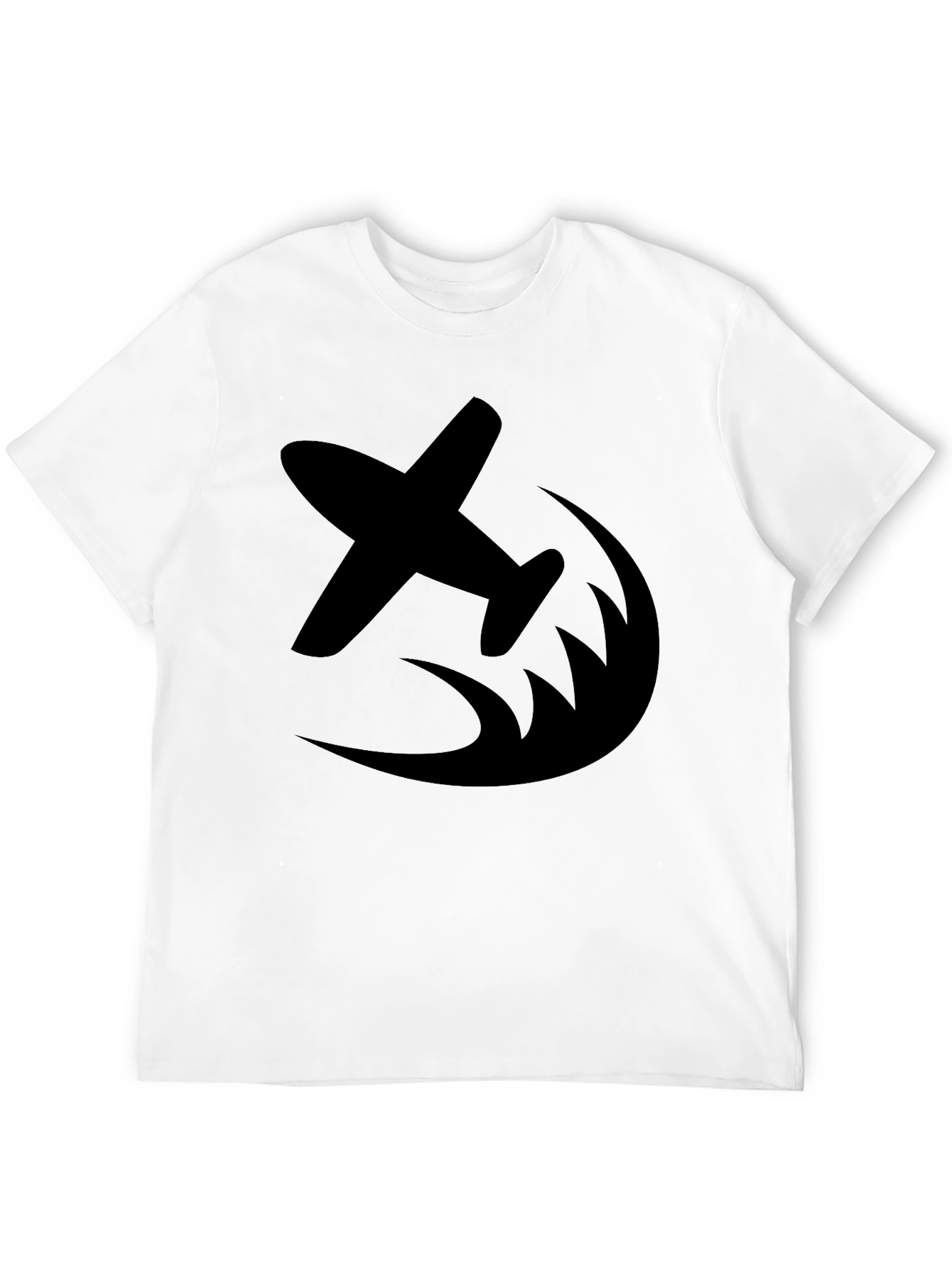 Black Airplane Graphic Tee - Fly High in Style view 12