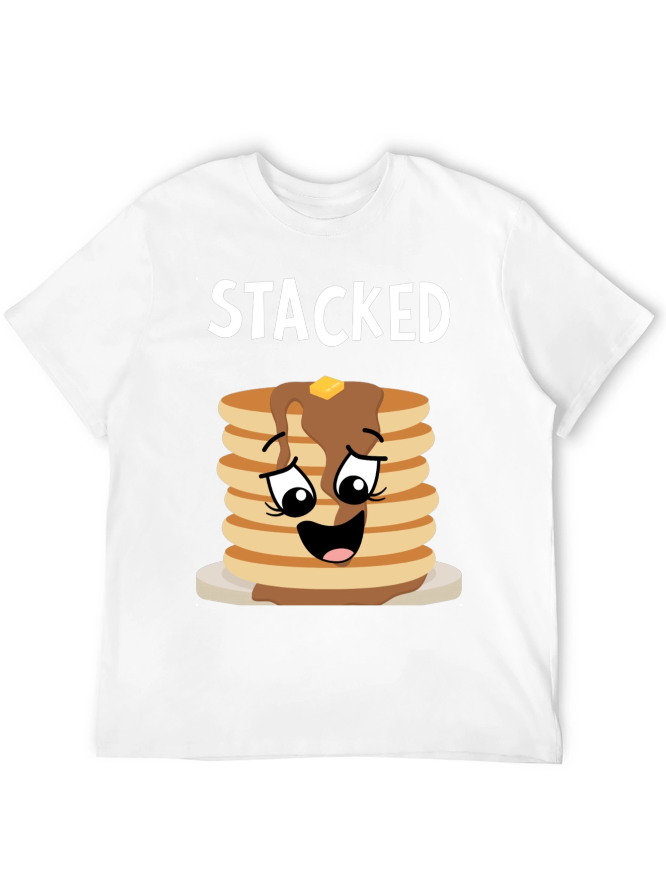 Stacked Pancakes Graphic Tee - Foodie T-Shirt - 12