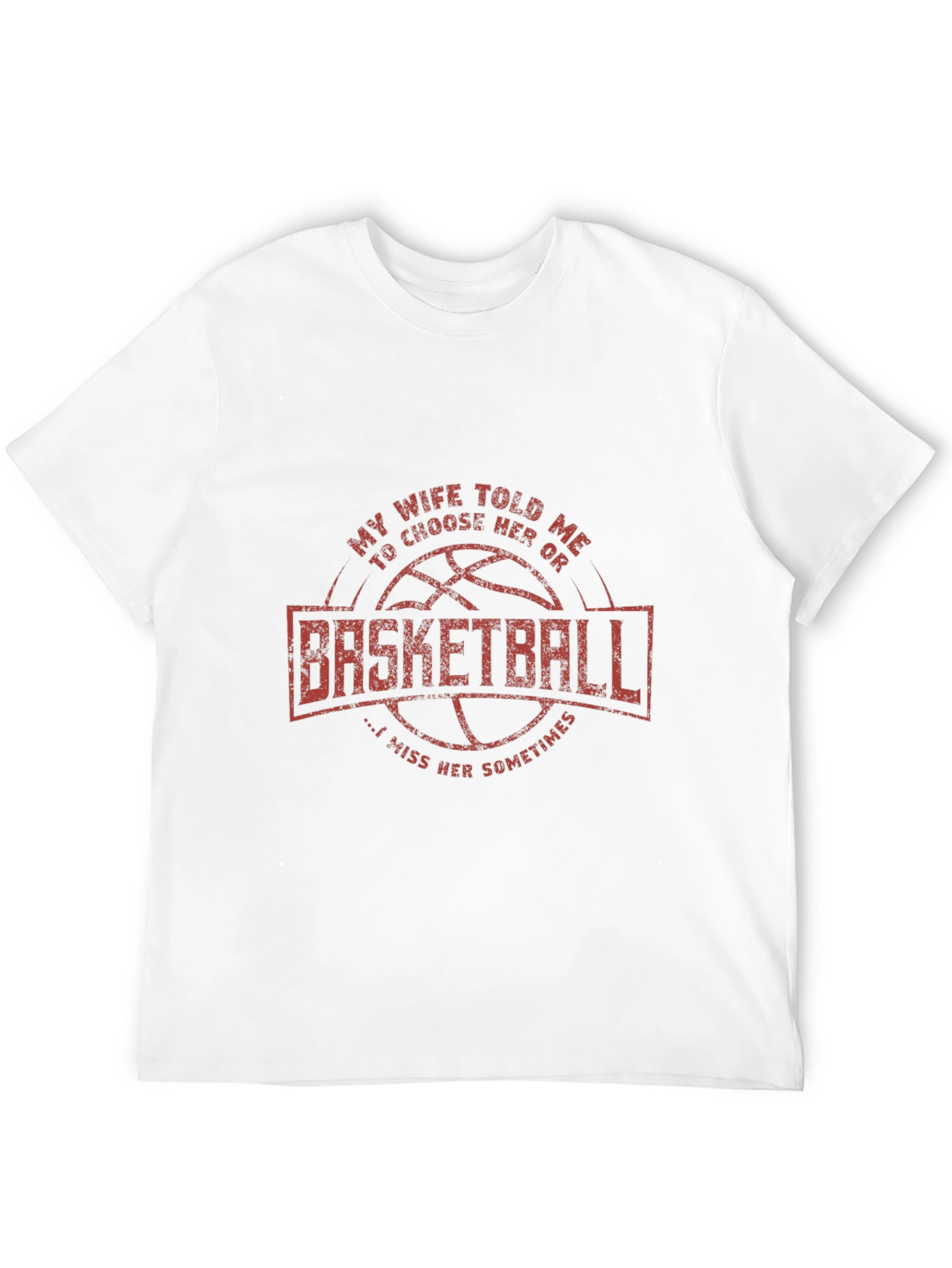 Black Basketball Lover's Tee: My Wife Told Me To Choose view 12