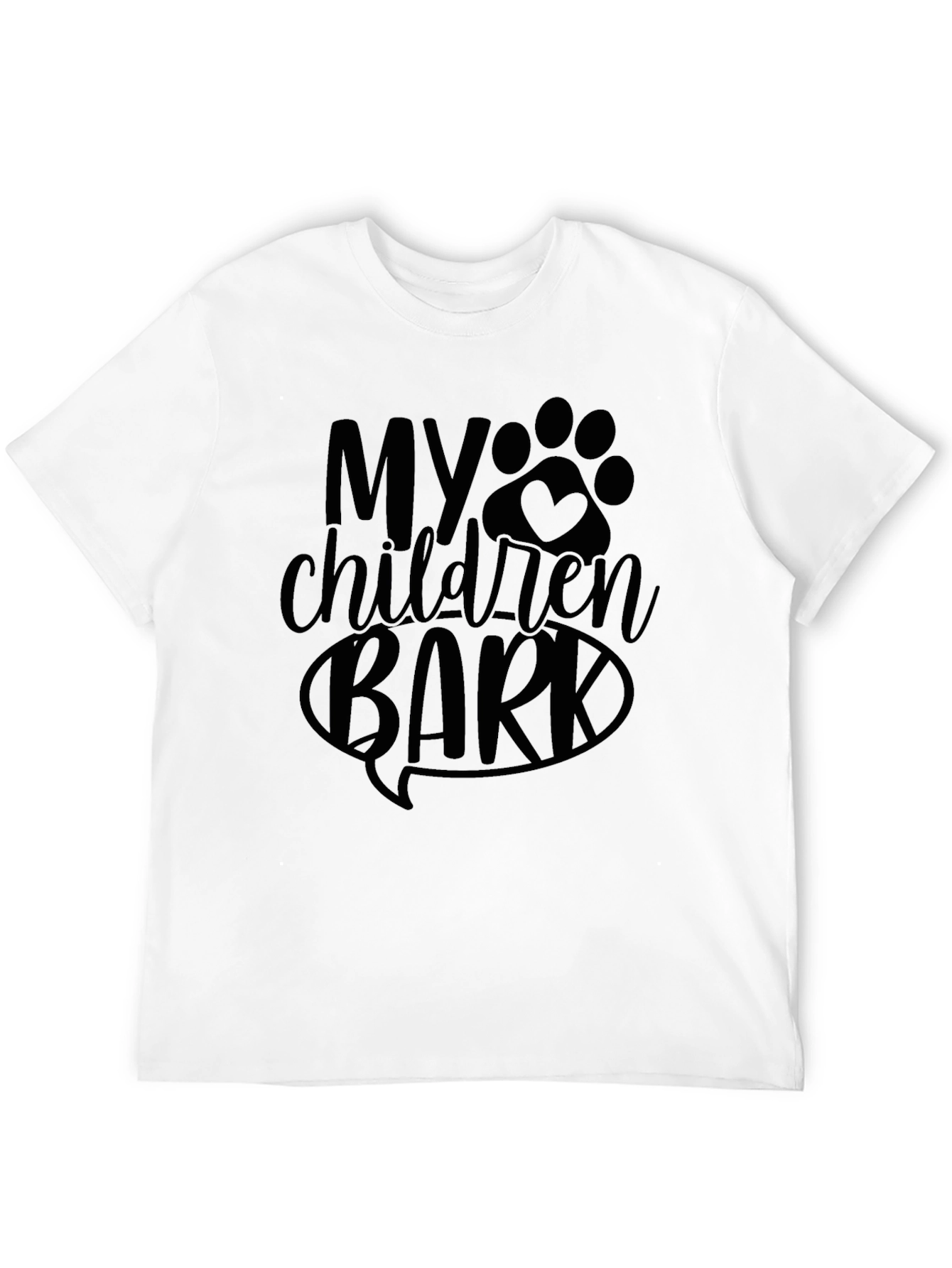 Black My Children Bark T-Shirt - Dog Lover Tee view 12