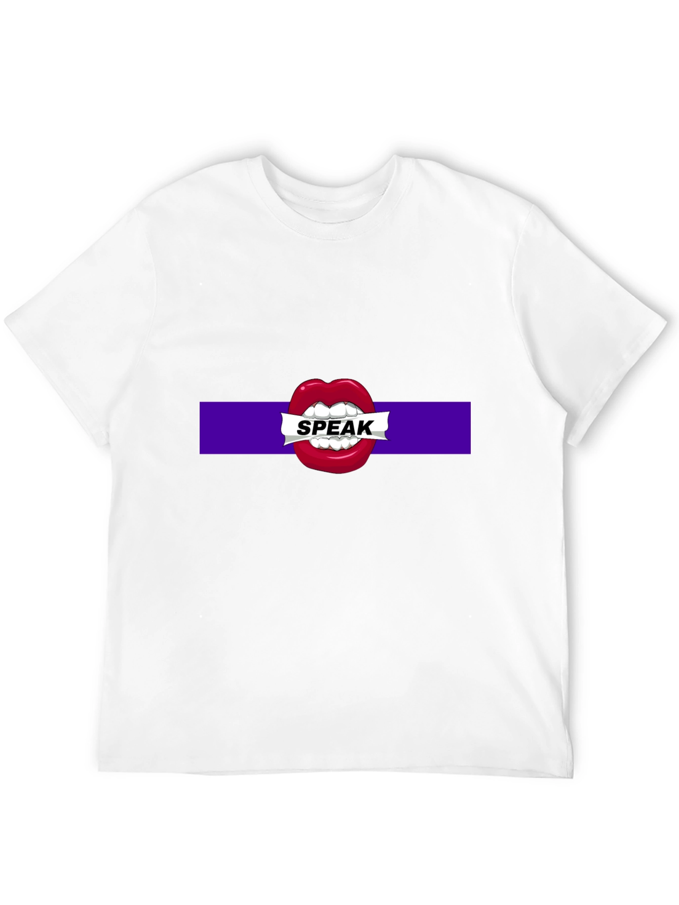 Black Speak Up Graphic Tee - Bold Expression T-Shirt view 12