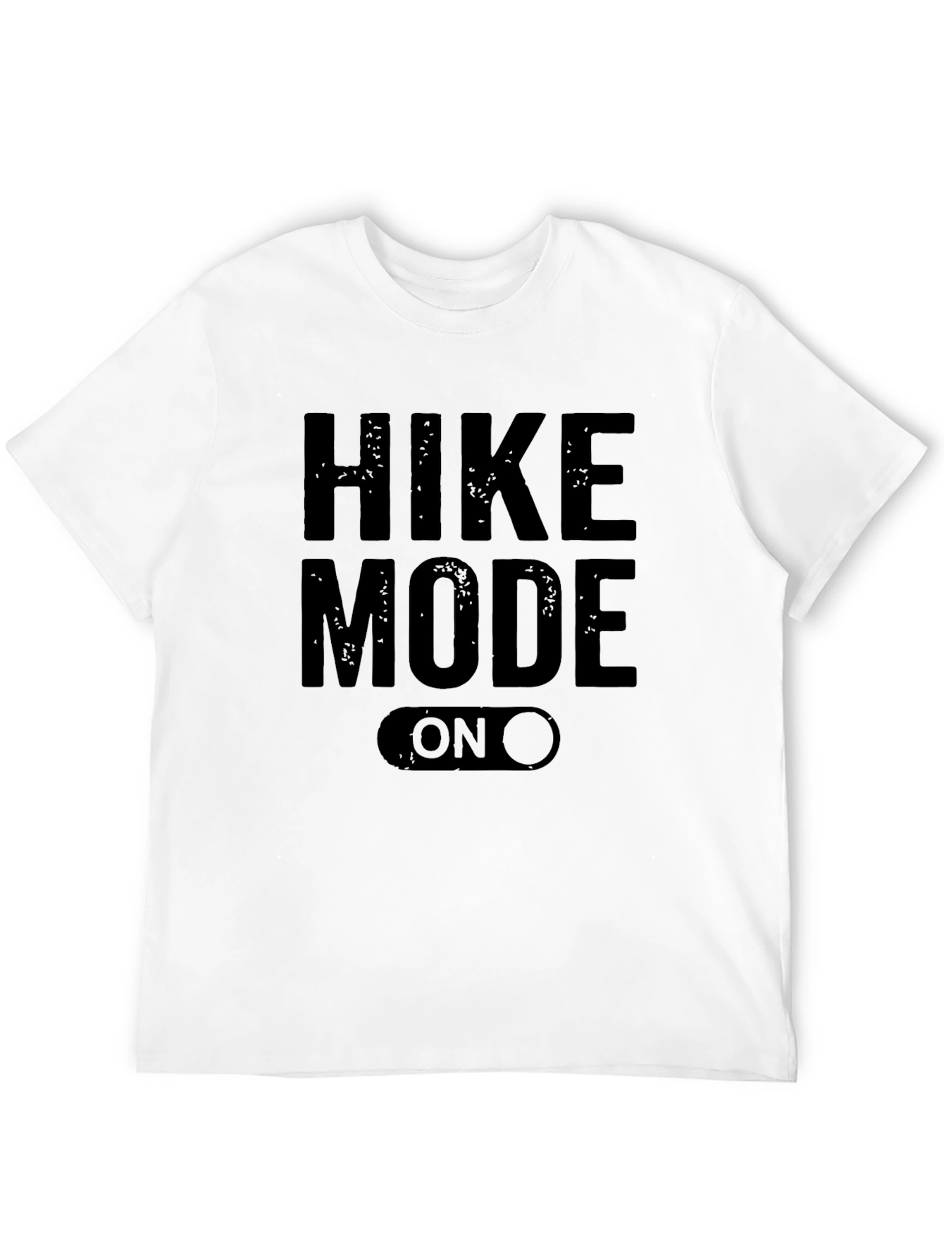 Black Hike Mode On Black Graphic T-Shirt view 12