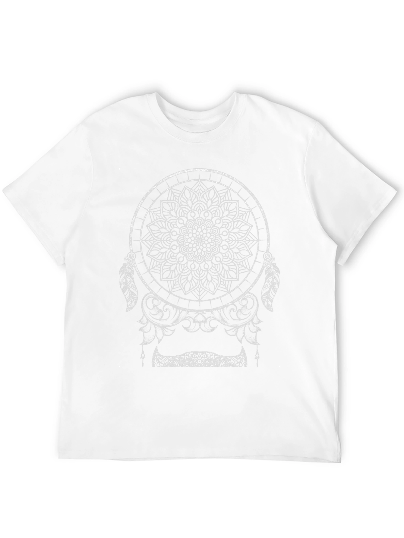 Black Dreamcatcher Graphic Tee - Unisex Black T-Shirt view 12