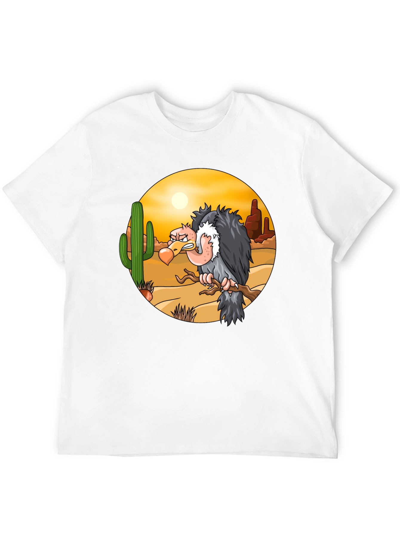 Black Desert Vulture Graphic T-Shirt view 12