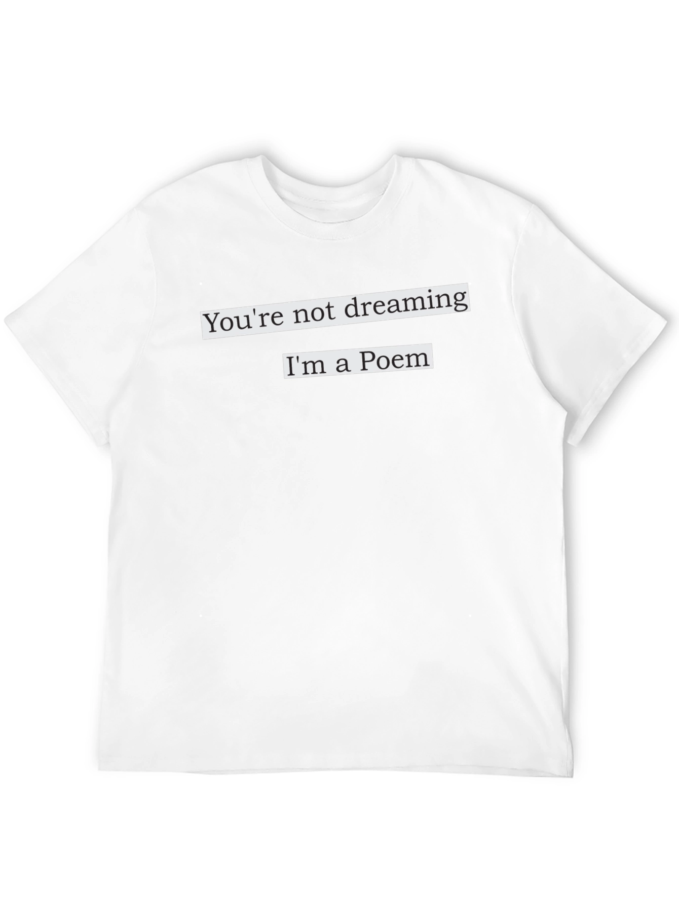 Black Poem Graphic T-Shirt view 12