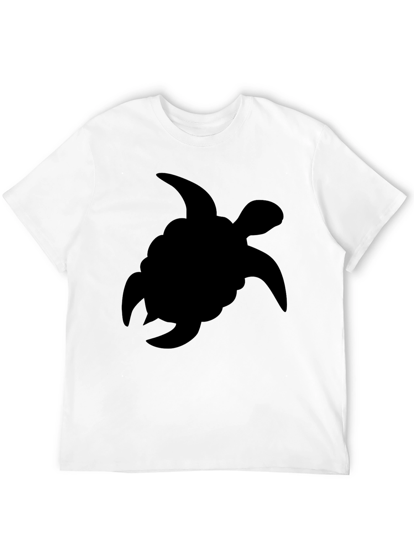 Black Black Turtle Silhouette T-Shirt - Casual Style view 12