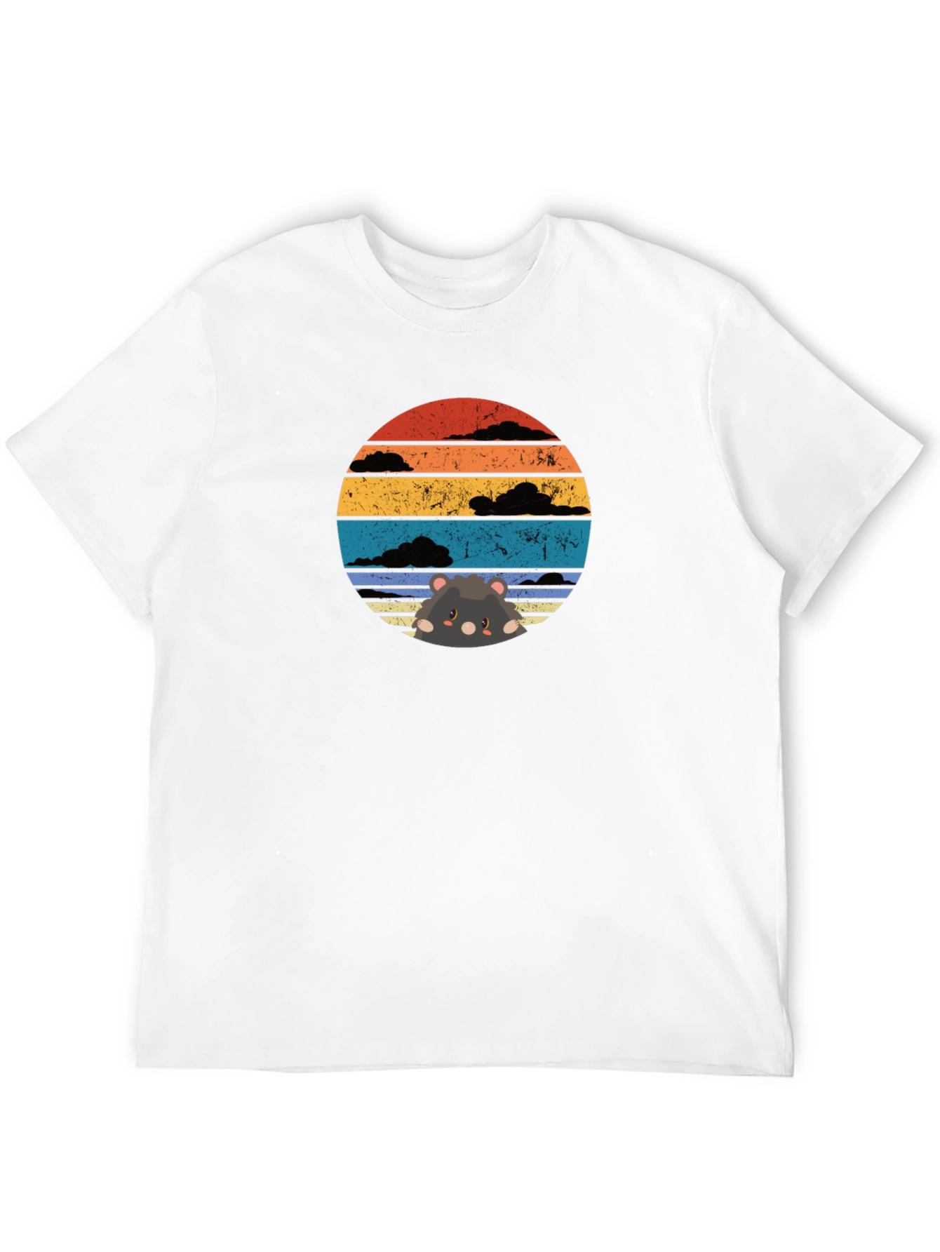 Black Sunset Hamster T-Shirt view 12