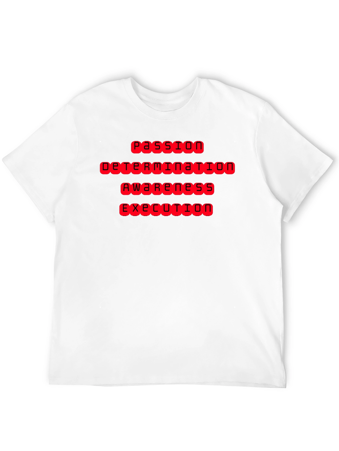Black Passion Determination Awareness Execution T-Shirt view 12