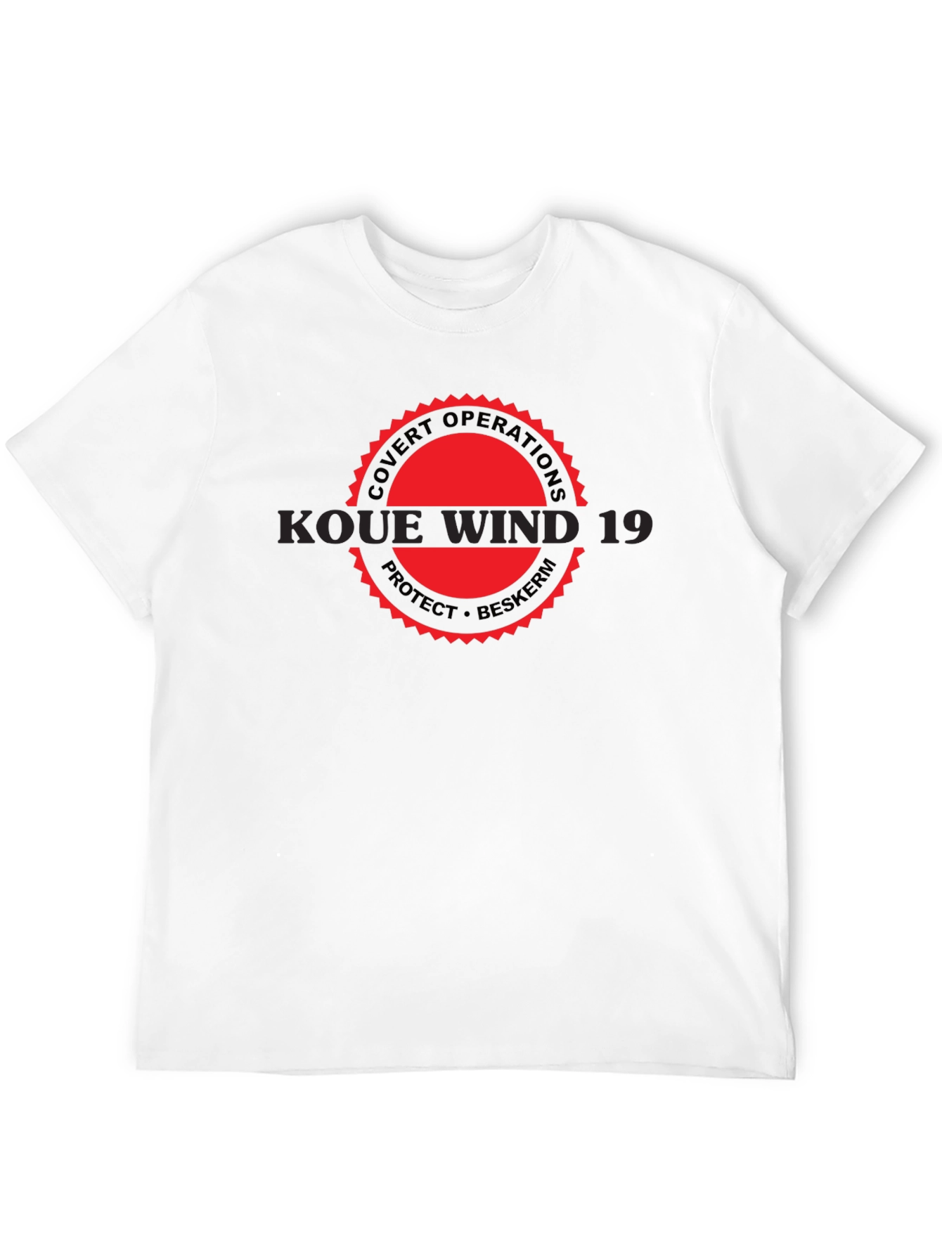 Black Koue Wind 19 Graphic Tee - Covert Operations T-Shirt view 12